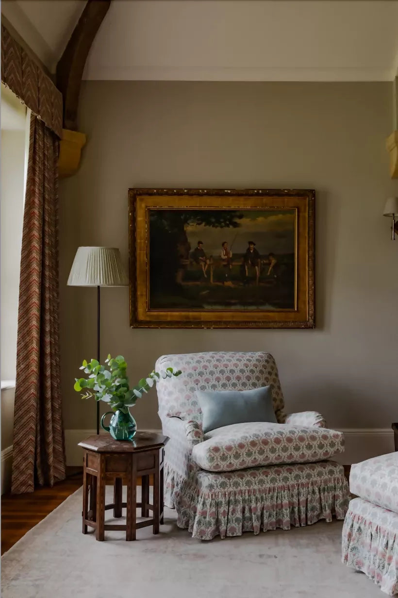 KINGSTON ARMCHAIR | LOOSE COVER RUFFLED SKIRT BY LORFORDS CONTEMPORARY