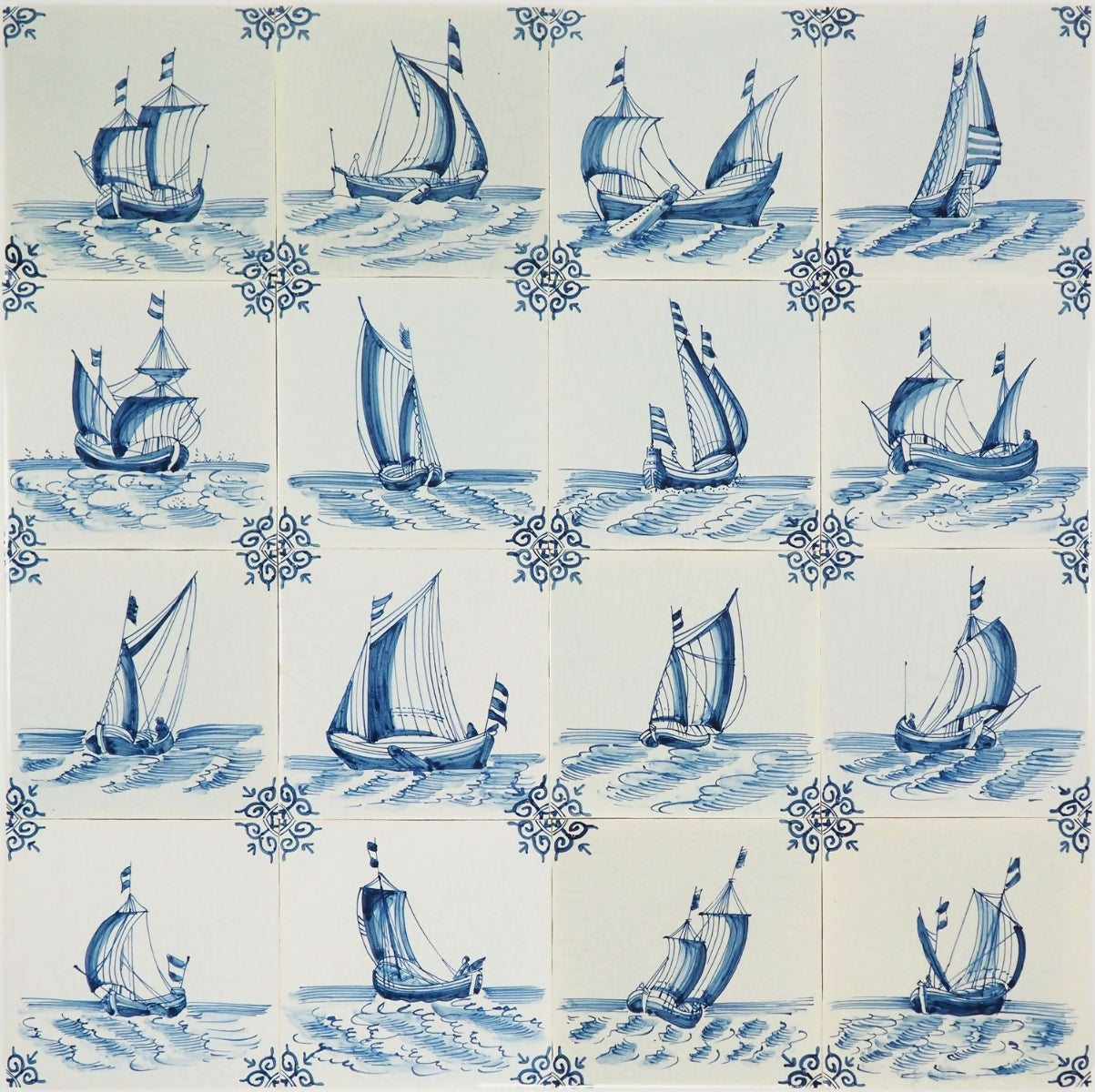 Pattern of blue sailing ships on a white background,available to buy from the-salon.com. SALON curates the finest unique handmade pieces from the interior industry's best makers and brands. Shop luxury furniture, lighting, rugs, art, antiques and vintage pieces and accessories from SALON interior designed rooms.