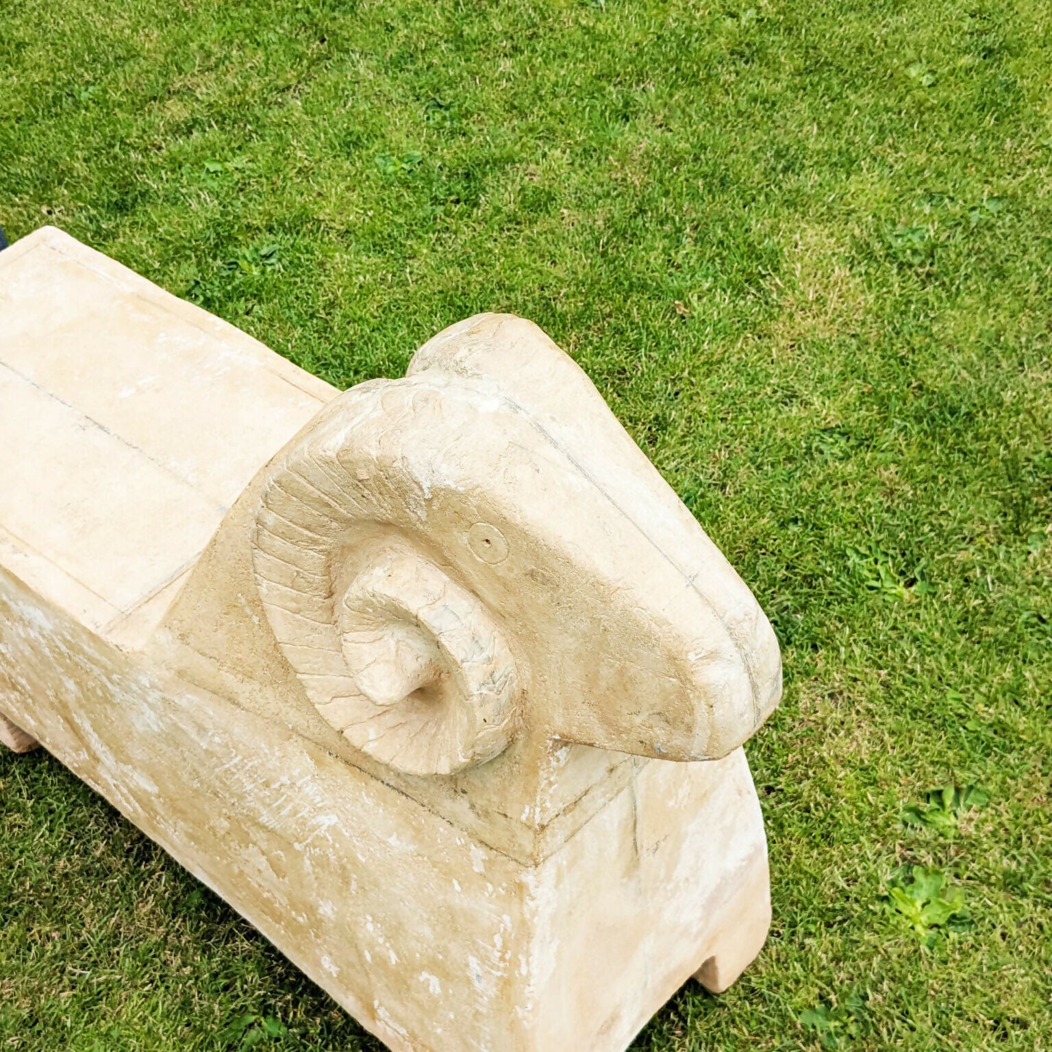 TABI JACKSON GEE EDIT: SHEEP BENCH (TERRACOTTA FINISH) BY FRED CLARK