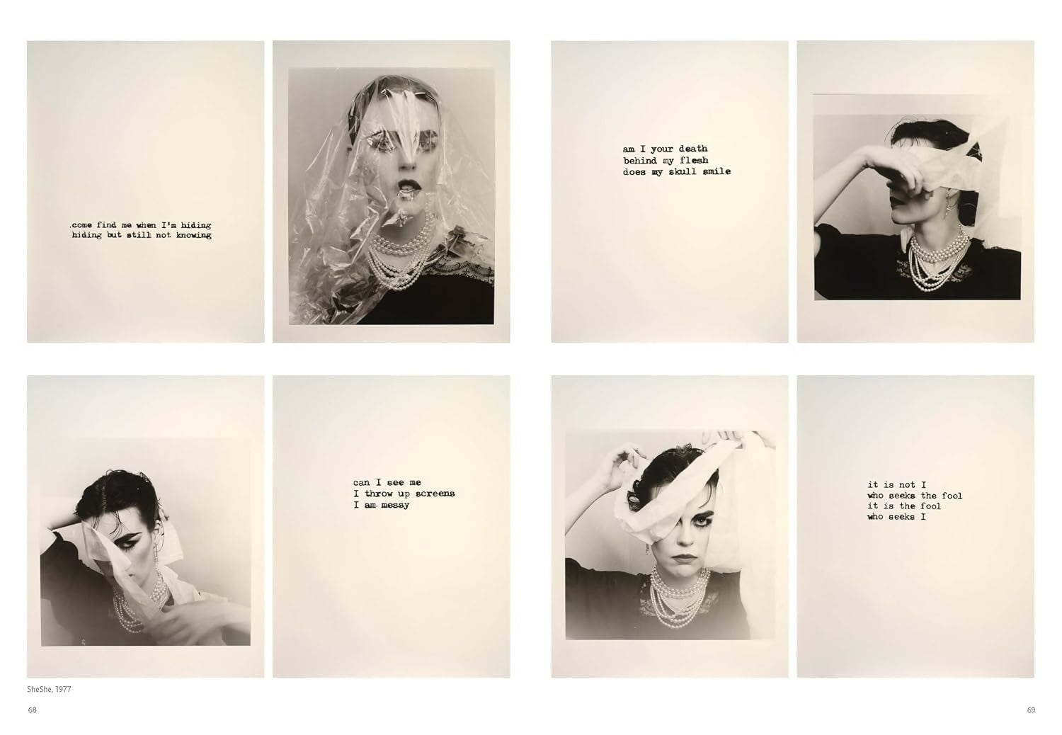 Set of six black and white portraits with text overlay on a beige background,  available  to buy on the-salon.com. SALON curates the finest , unique, handmade pieces from the interior industry's best makers and brands. Shop luxury furniture, lighting, rugs, art, antiques and vintage pieces and accessories from SALON interior designed rooms.