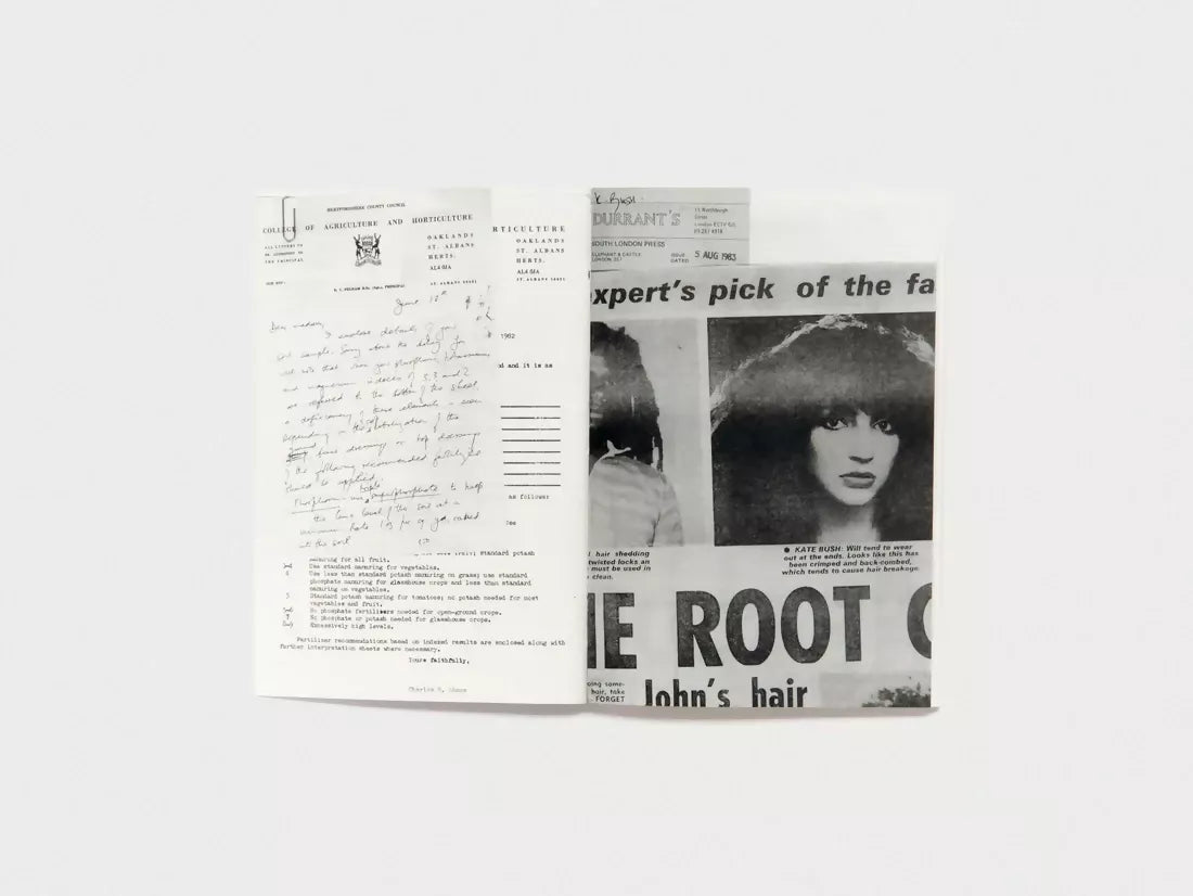 The book 'THE SECRET HISTORY OF KATE BUSH (AND THE STRANGE ART OF POP)' featuring a black and white photo of Kate Bush with text   available  to buy on the-salon.com. SALON curates the finest , unique, handmade pieces from the interior industry's best makers and brands. Shop luxury furniture, lighting, rugs, art, antiques and vintage pieces and accessories from SALON interior designed rooms.