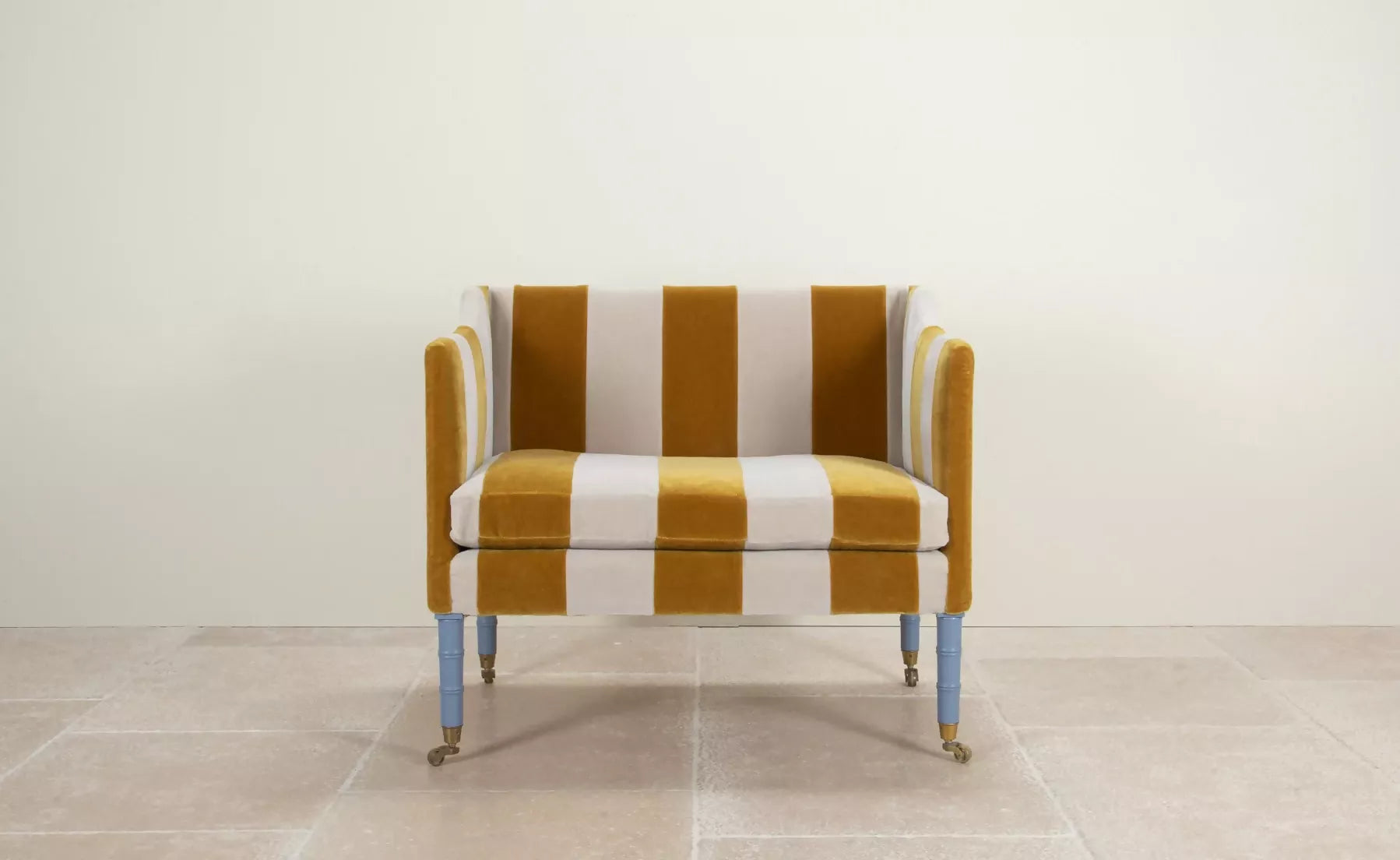 BRIGHTON ARMCHAIR WITH PAINTED LEGS BY LORFORDS CONTEMPORARY