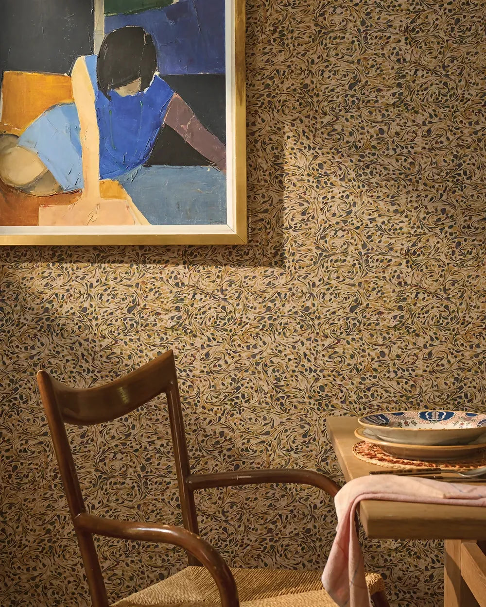 MARBLE HARLEQUIN WALLPAPER BY THE KENSINGTON PAPERIE