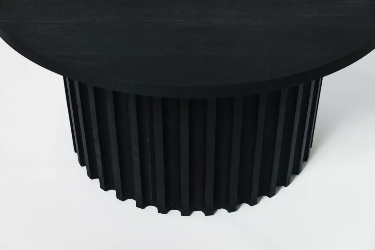 FLUTED COFFEE TABLE BY GALVIN BROTHERS