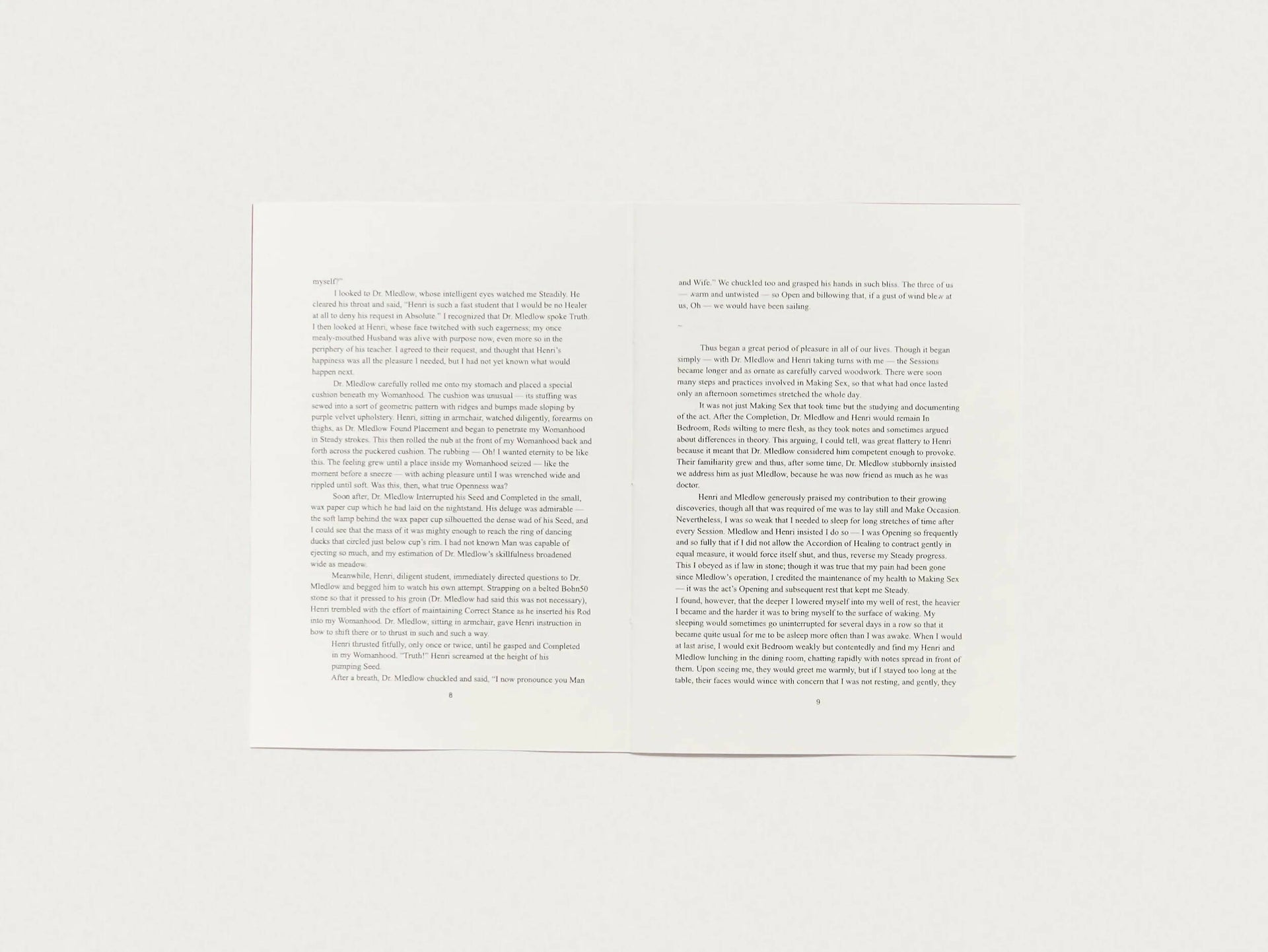 An image of an open book with. black writing and white pages, available  to buy on the-salon.com. SALON curates the finest , unique, handmade pieces from the interior industry's best makers and brands. Shop luxury furniture, lighting, rugs, art, antiques and vintage pieces and accessories from SALON interior designed rooms.