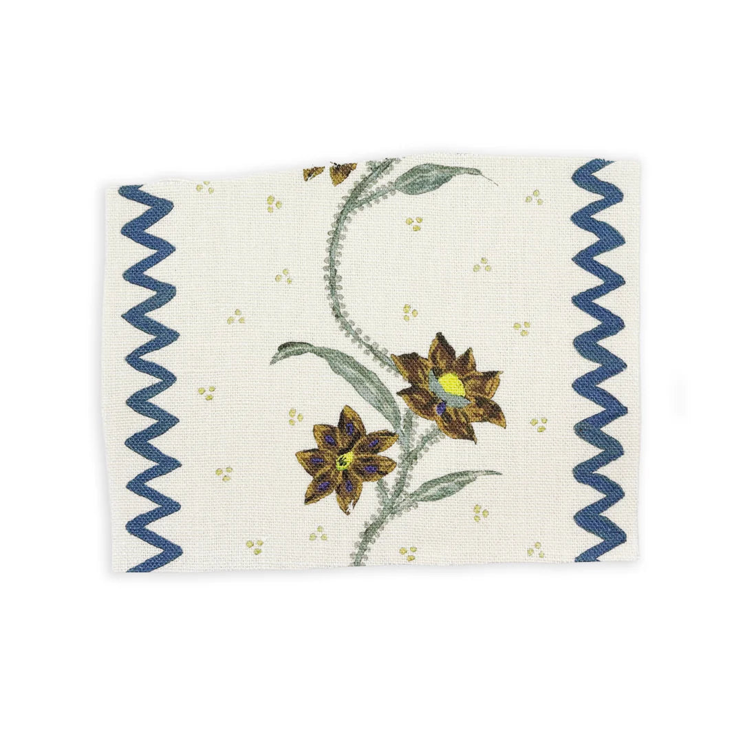 FRANQUEMONT FLORAL STRIPE, MIDNIGHT TRUFFLE FROM HAINES