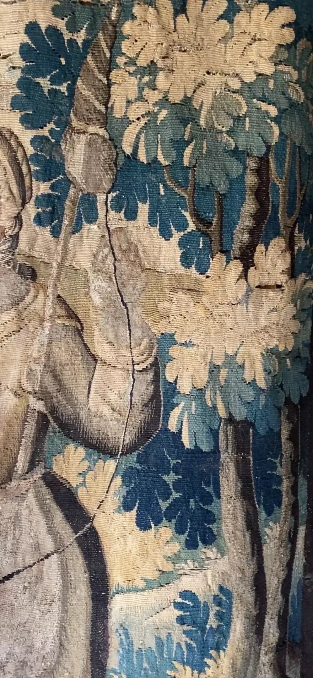  Close up of the floral design on a decorative tapestry, available  to buy on the-salon.com. SALON curates the finest , unique, handmade pieces from the interior industry's best makers and brands. Shop luxury furniture, lighting, rugs, art, antiques and vintage pieces and accessories from SALON interior designed rooms.