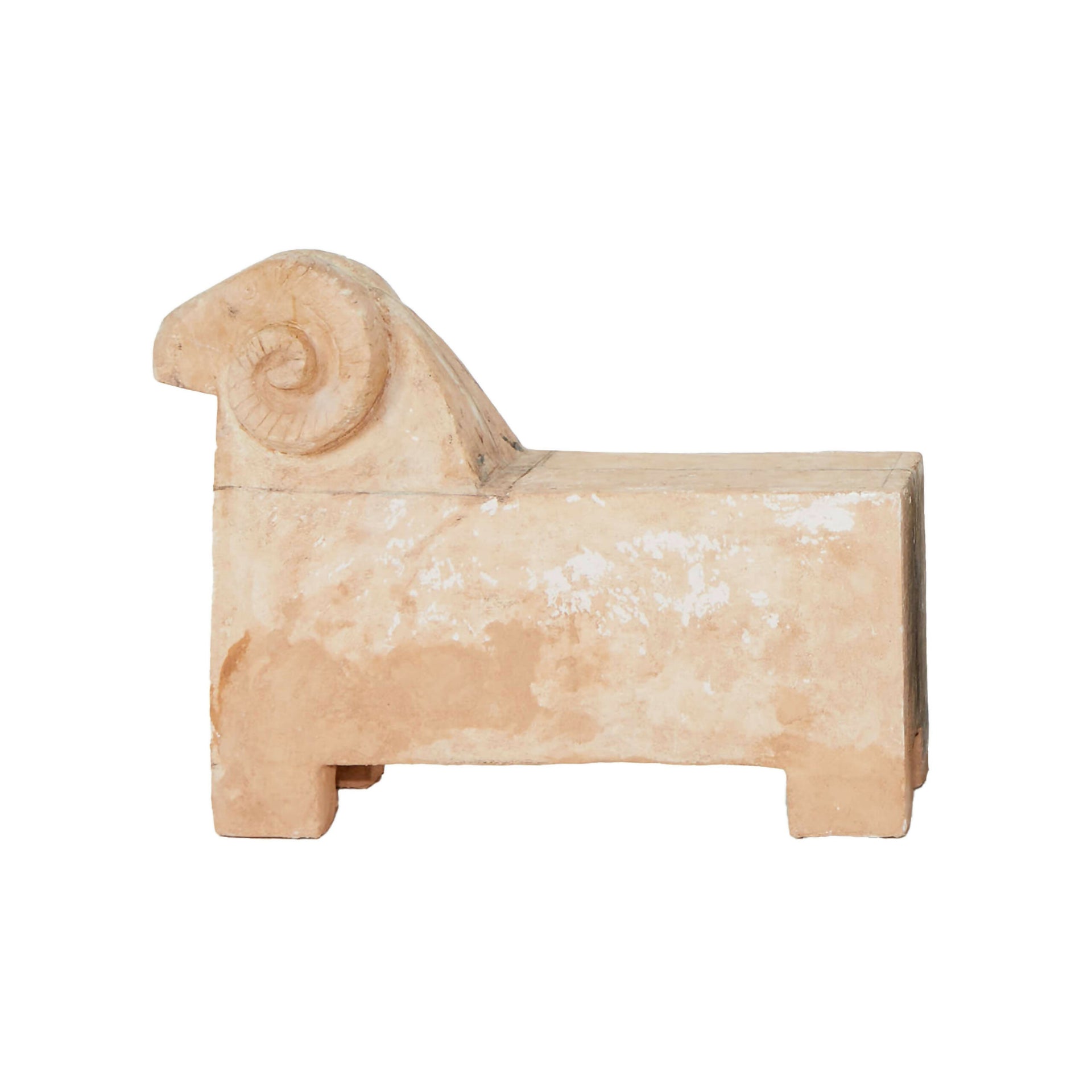 TABI JACKSON GEE EDIT: SHEEP BENCH (TERRACOTTA FINISH) BY FRED CLARK