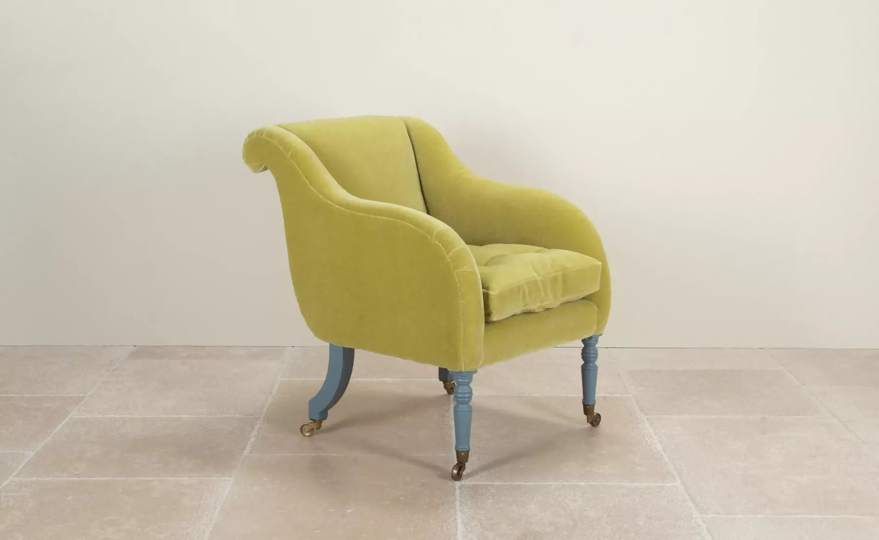 EBURY ARMCHAIR WITH PAINTED LEGS BY LORFORDS CONTEMPORARY