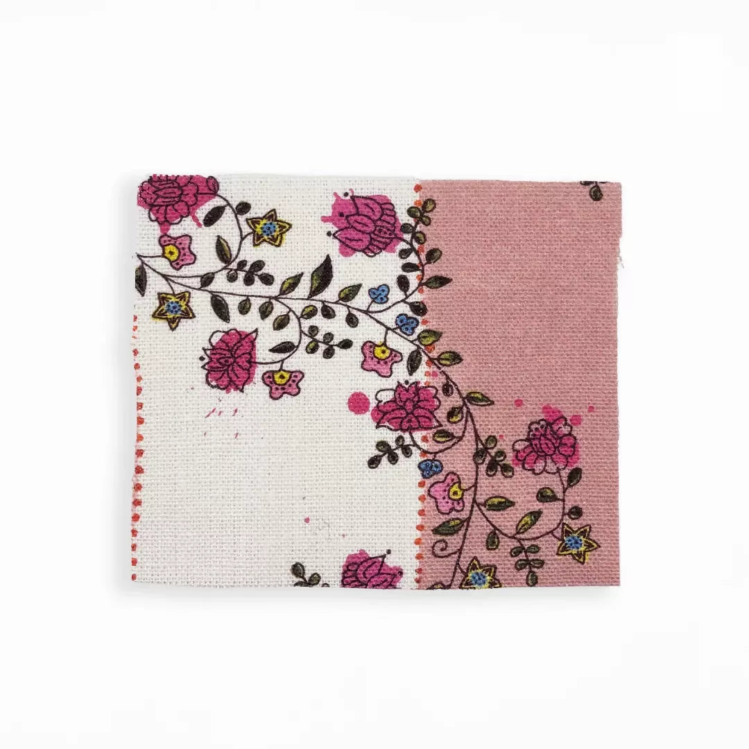 VINE DOTS IN FUCHSIA BLAZE BY FRANQUEMONT