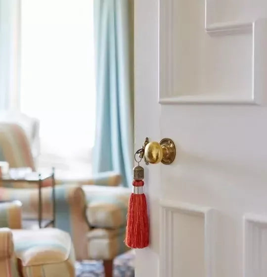 Pearl coloured doors,  the colour is available  to buy on the-salon.com. SALON curates the finest , unique, handmade pieces from the interior industry's best makers and brands. Shop luxury furniture, lighting, rugs, art, antiques and vintage pieces and accessories from SALON interior designed rooms.
