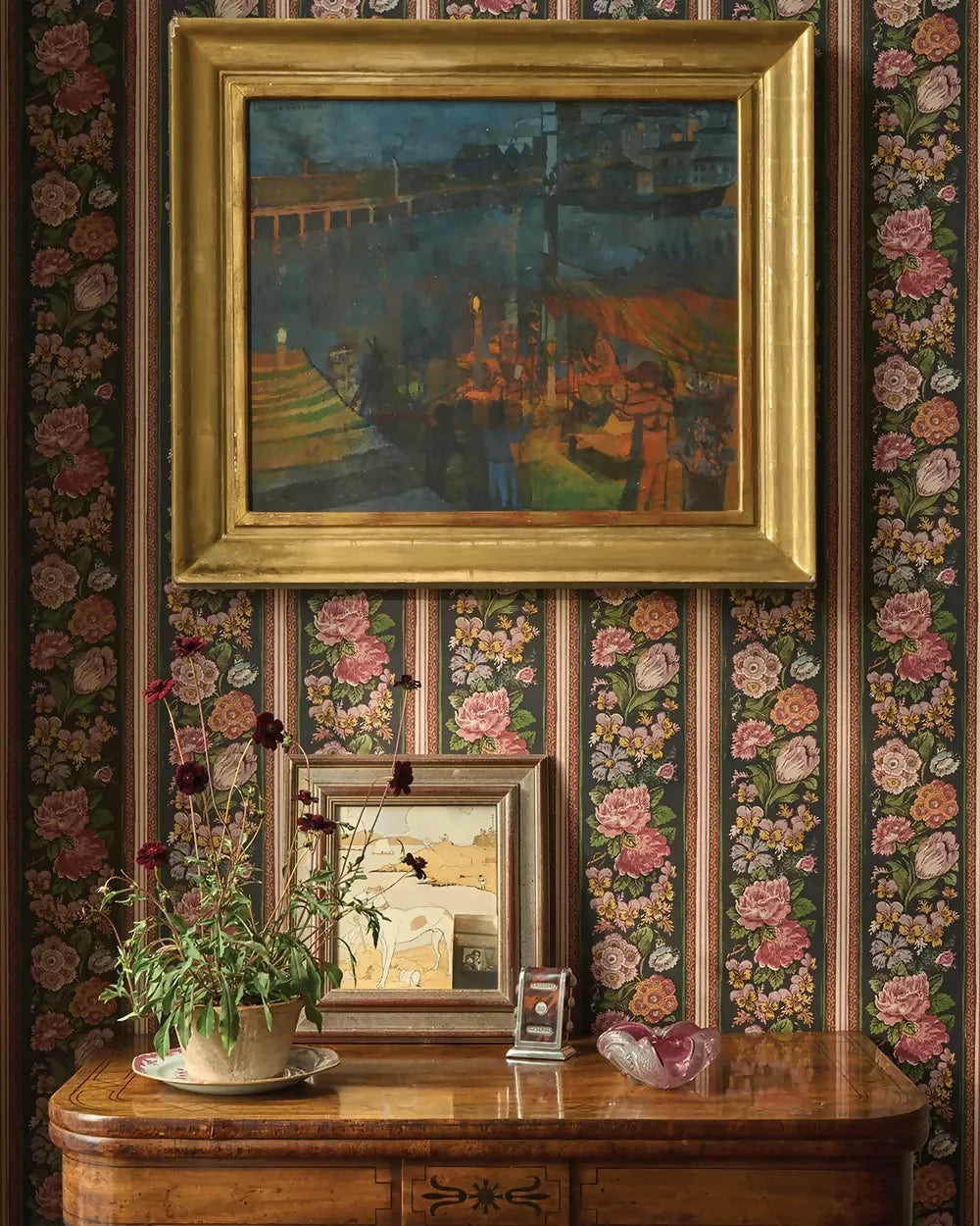 GERTRUDE EBONY WALLPAPER BY THE KENSINGTON PAPERIE