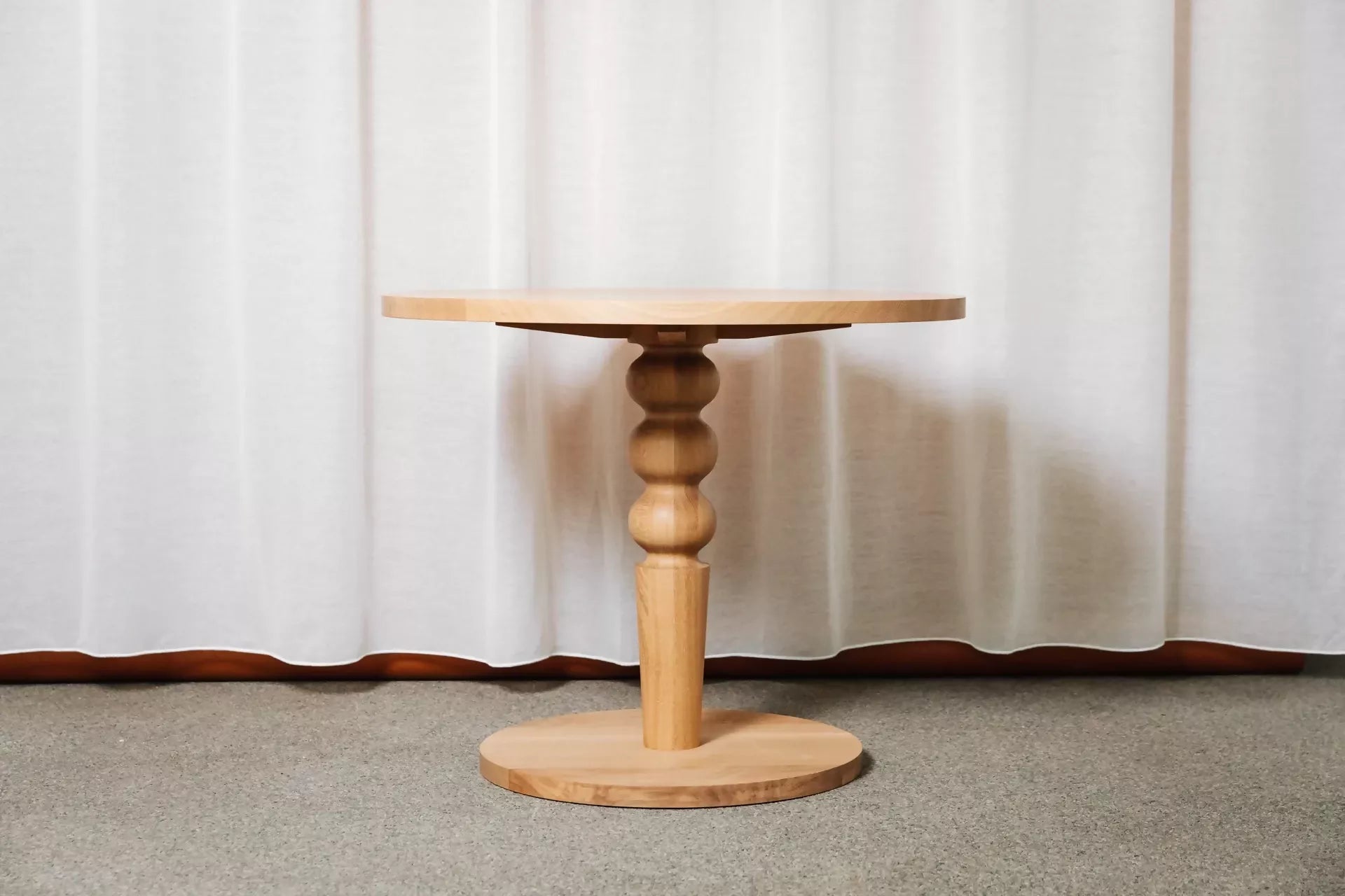 (IMPERFECT) PEDESTAL TABLE BY GALVIN BROTHERS