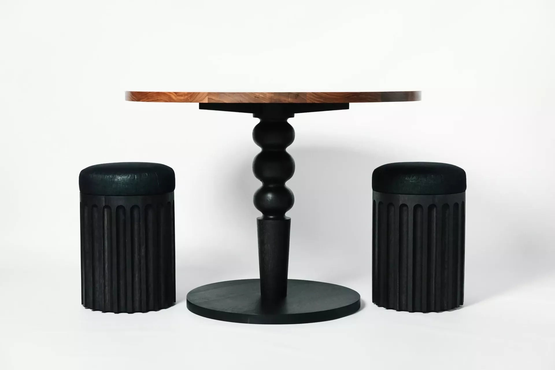 (IMPERFECT) PEDESTAL TABLE BY GALVIN BROTHERS