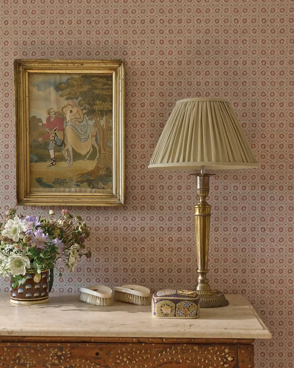 URCHIN VIOLET WALLPAPER BY THE KENSINGTON PAPERIE