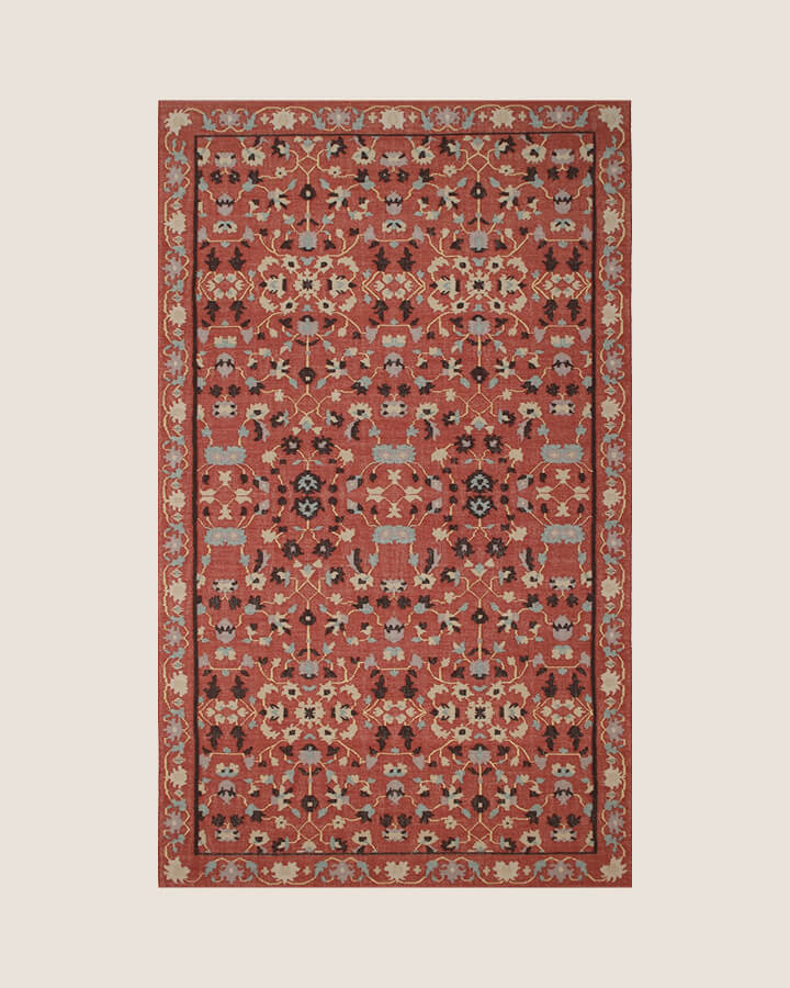 RED BOTANICAL RUG
