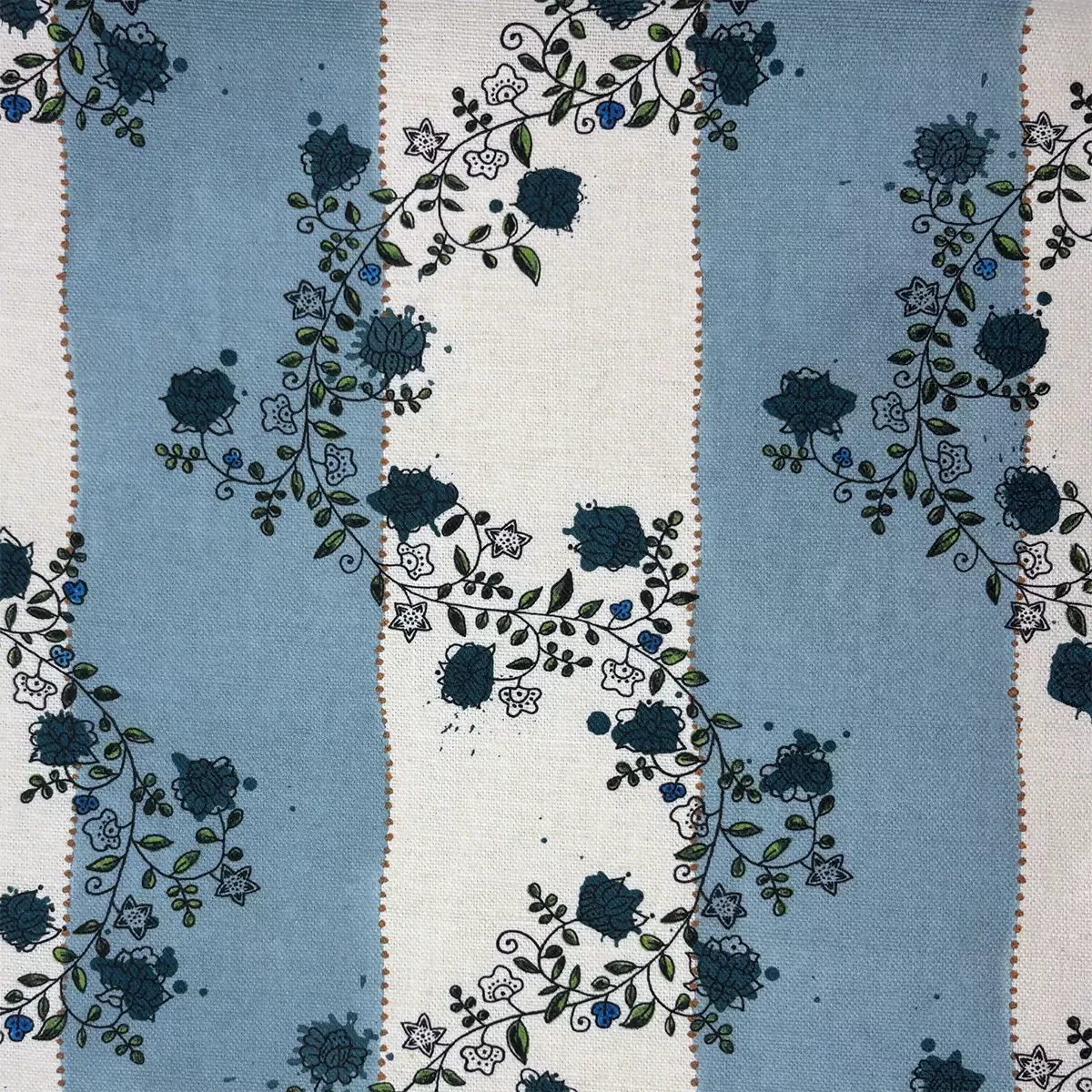 VINE DOTS IN DUSTY BLUE BY FRANQUEMONT