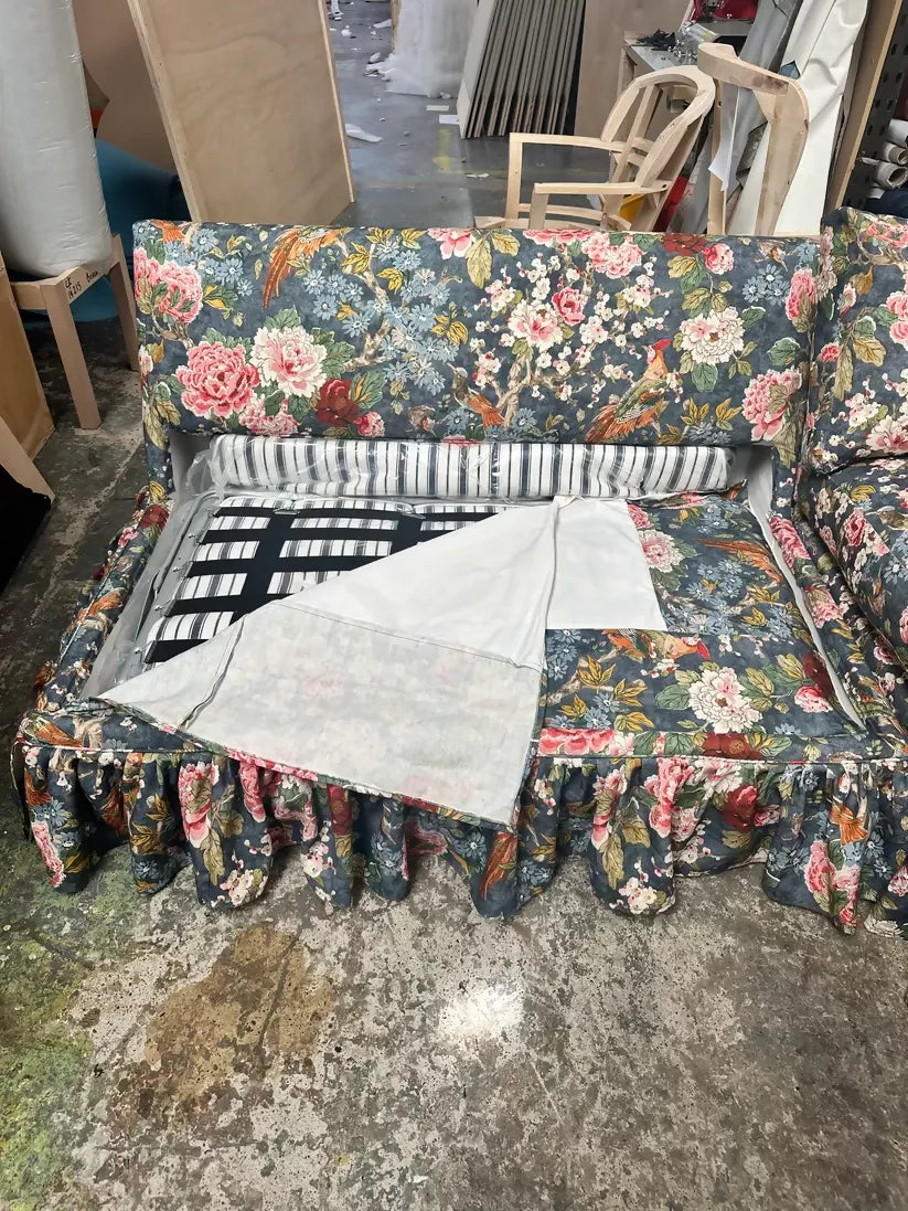 SEREN FRILL SLIPCOVER SOFA-BED BY MARO HOME