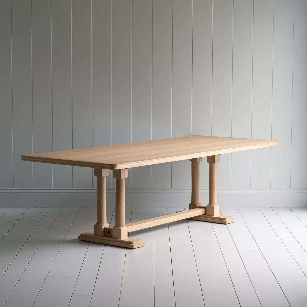 TUCK IN RECTANGULAR DINING TABLE IN OAK BY NICOLA HARDING – SALON