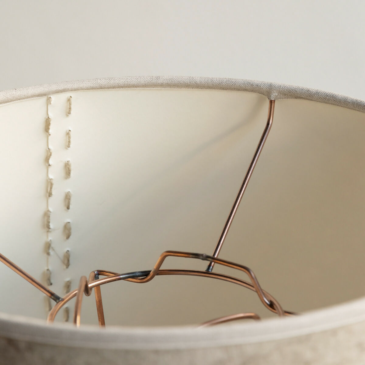 A close up on the copper framework,  available  to buy on the-salon.com. SALON curates the finest , unique, handmade pieces from the interior industry's best makers and brands. Shop luxury furniture, lighting, rugs, art, antiques and vintage pieces and accessories from SALON interior designed rooms.