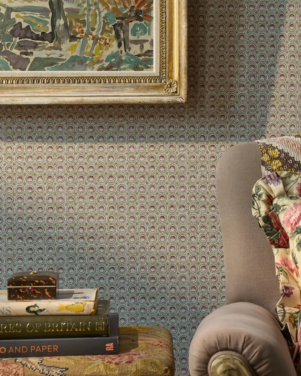PUDDING ELDERBERRY WALLPAPER BY THE KENSINGTON PAPERIE