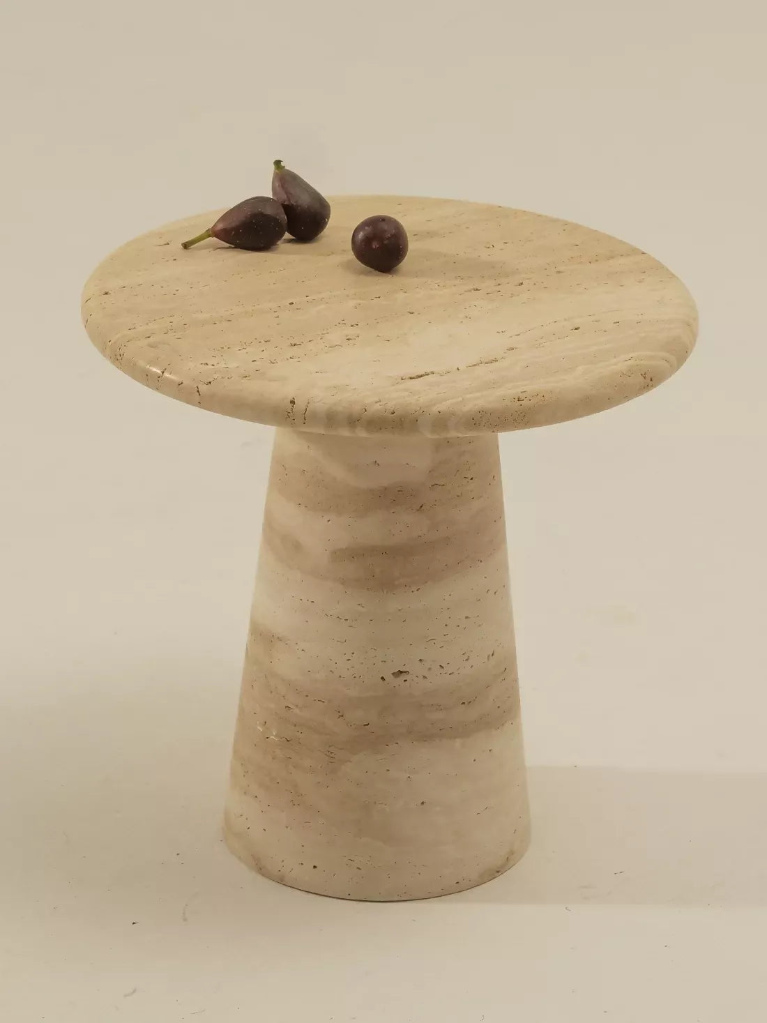 SUDBURY SIDE TABLE IN TRAVERTINE BY ALBION NORD