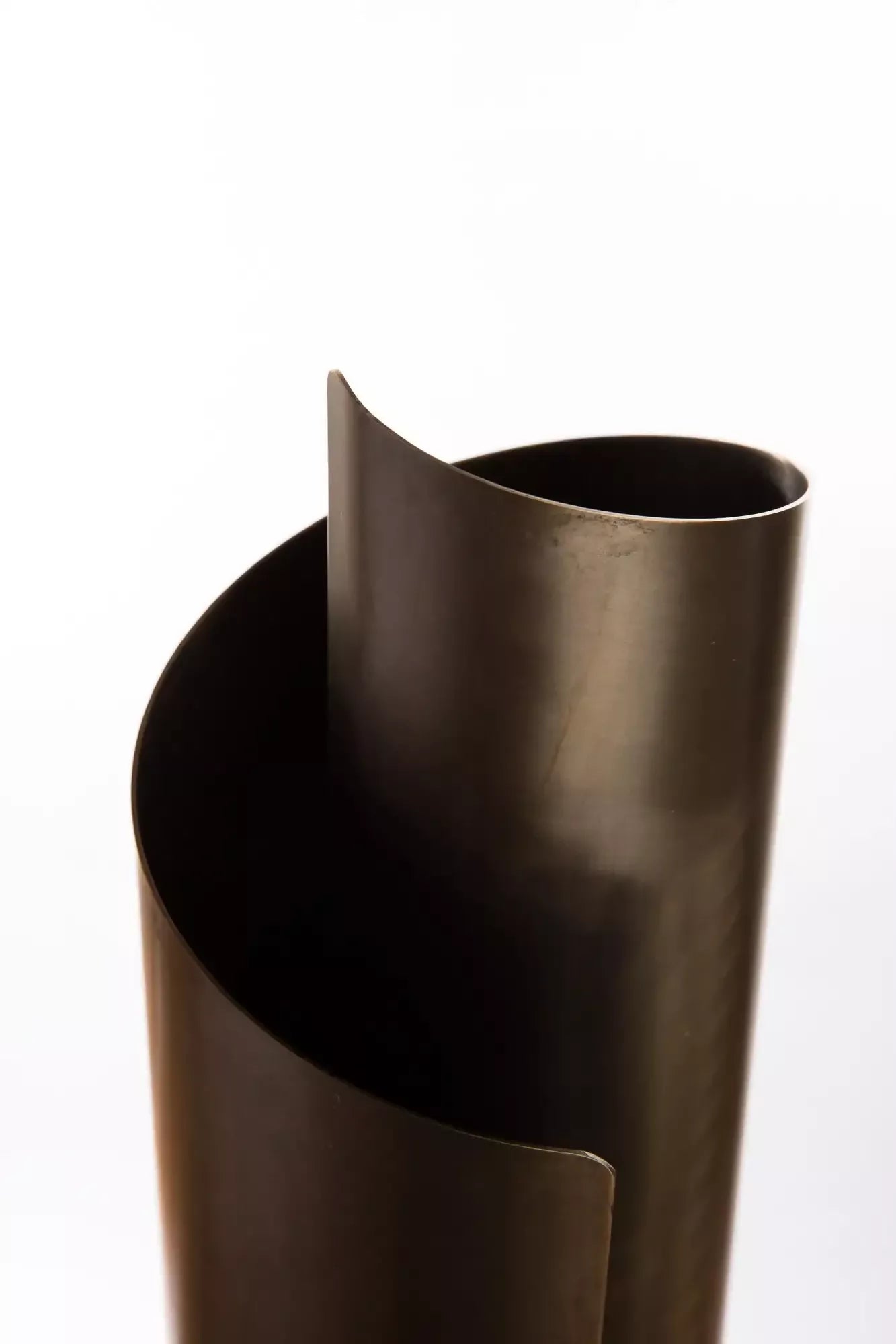 THE CURVE WALL SCONCES IN ANTIQUE BRASS BY ANDREW KORNAT