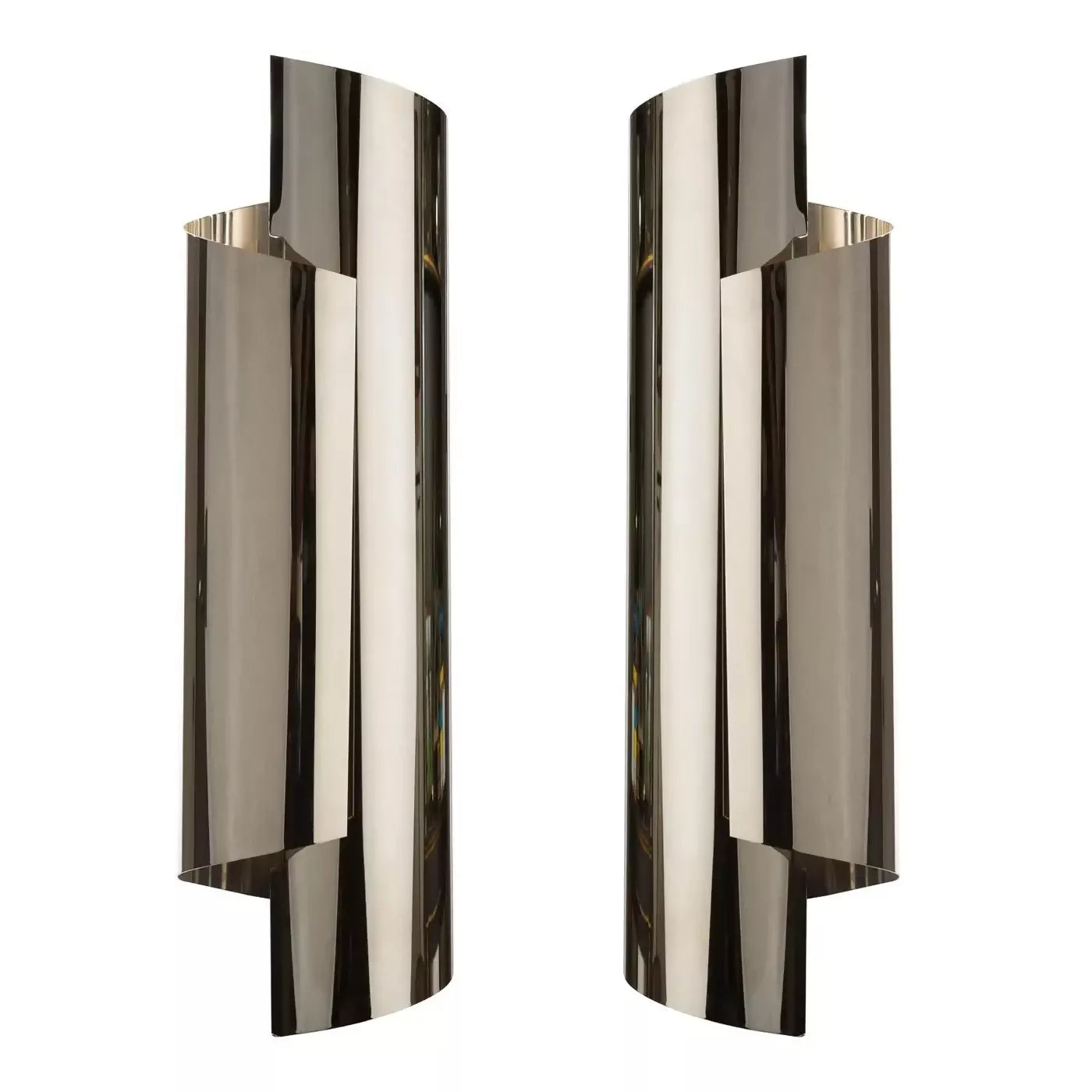 THE CURVE WALL SCONCES IN BLACK BRASS BY ANDREW KORNAT