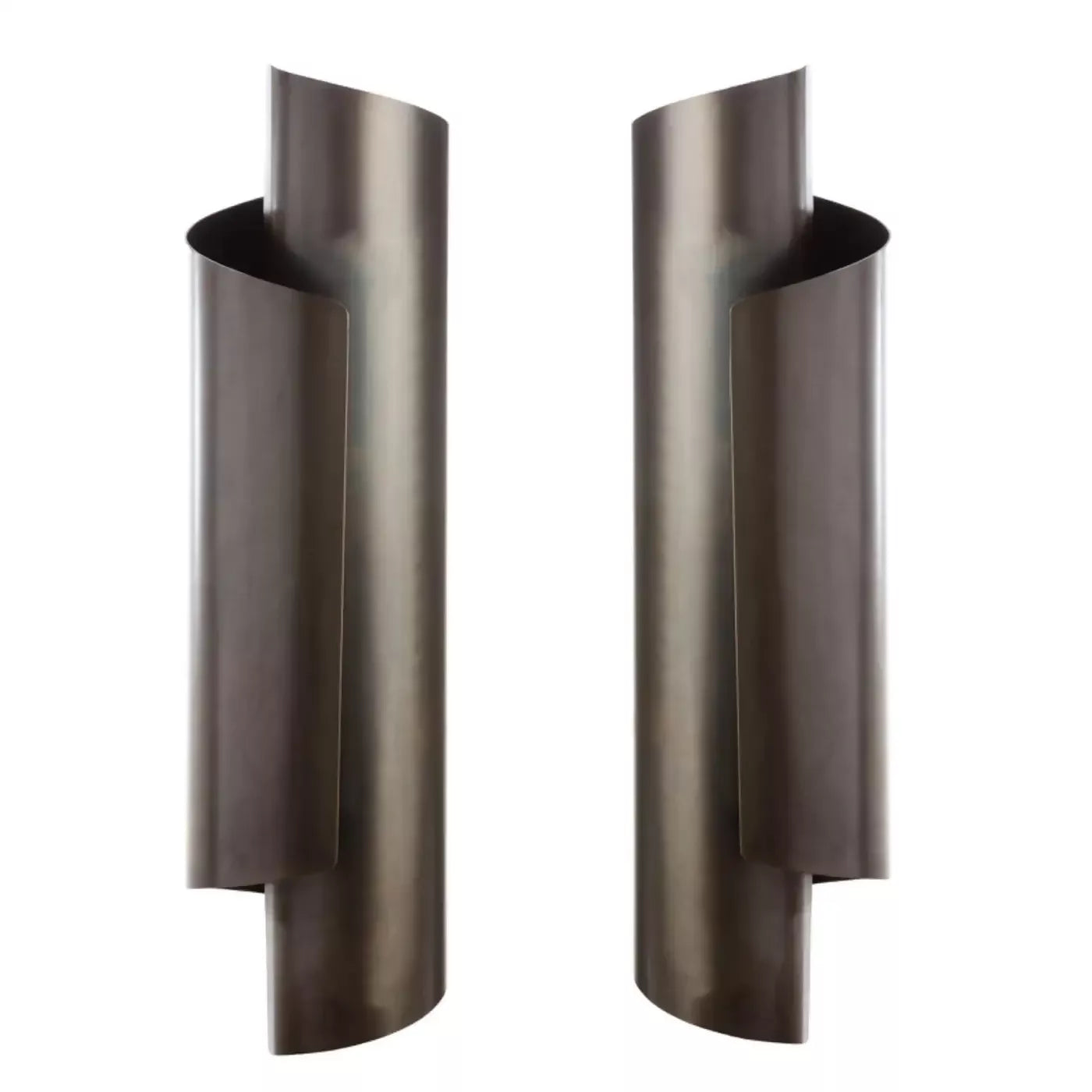 THE CURVE WALL SCONCES IN BLACK BRASS BY ANDREW KORNAT