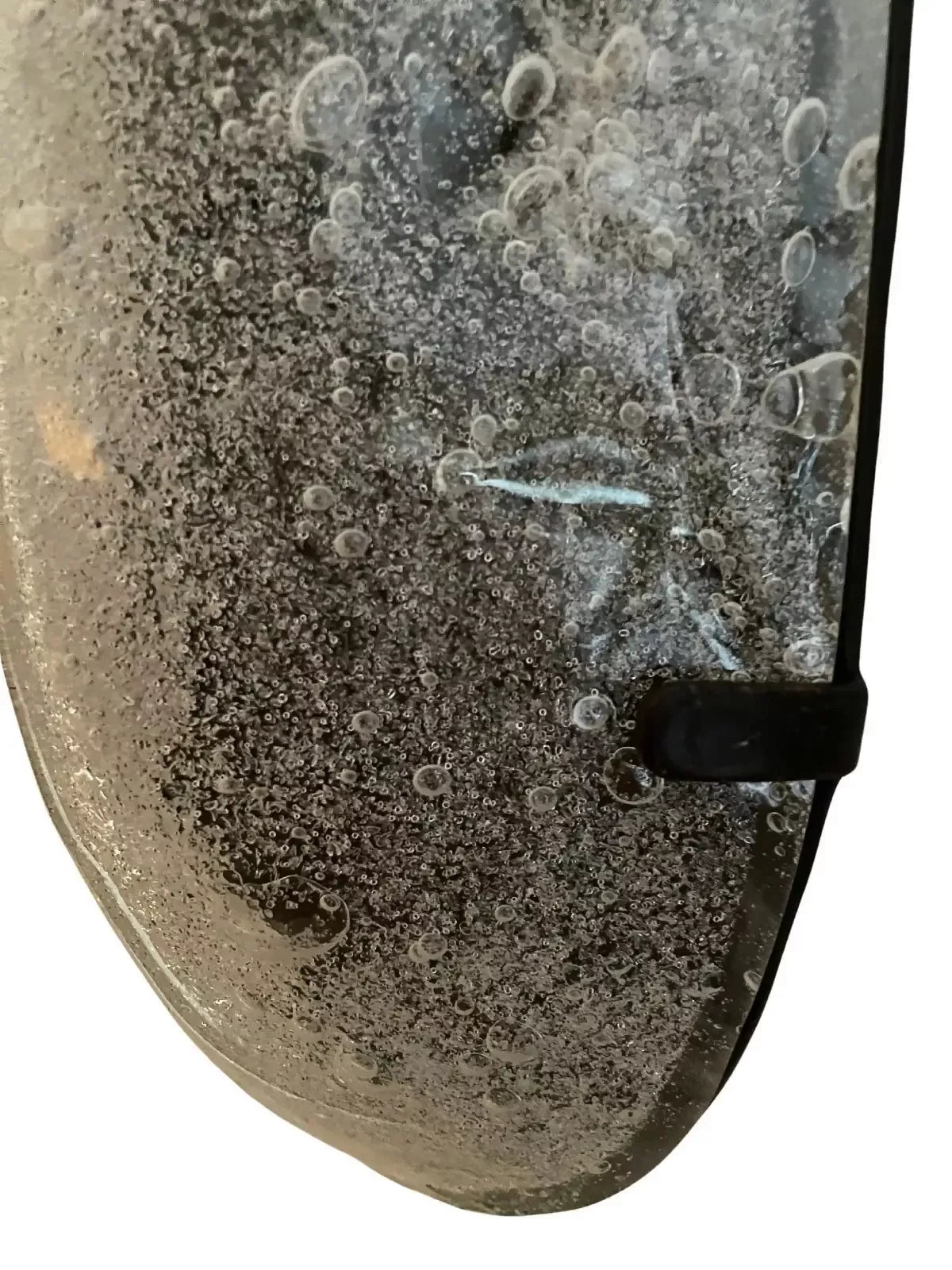 THE MURANO GLASS ICE SCONCE IN CLEAR CRISTALLO BY ANDREW KORNAT