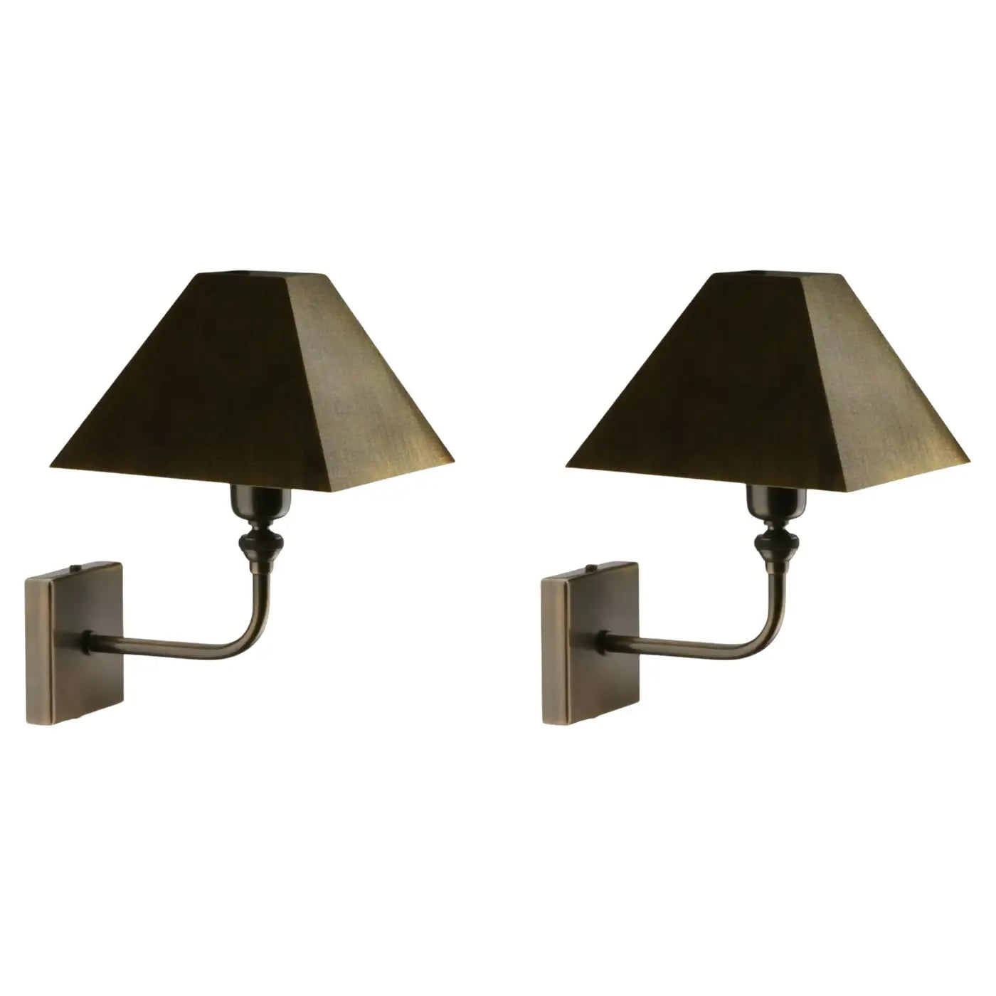 THE PYRAMID WALL SCONCE IN BRONZE FINISH BY ANDREW KORNAT