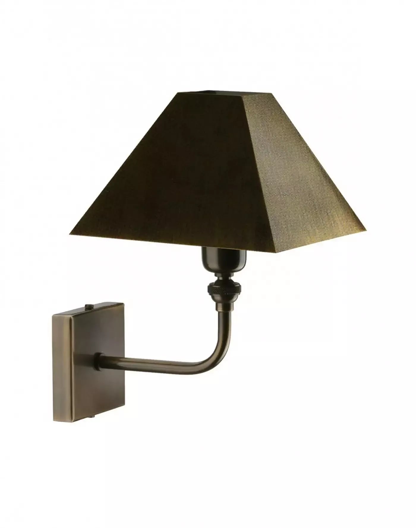 THE PYRAMID WALL SCONCE IN BRONZE FINISH BY ANDREW KORNAT