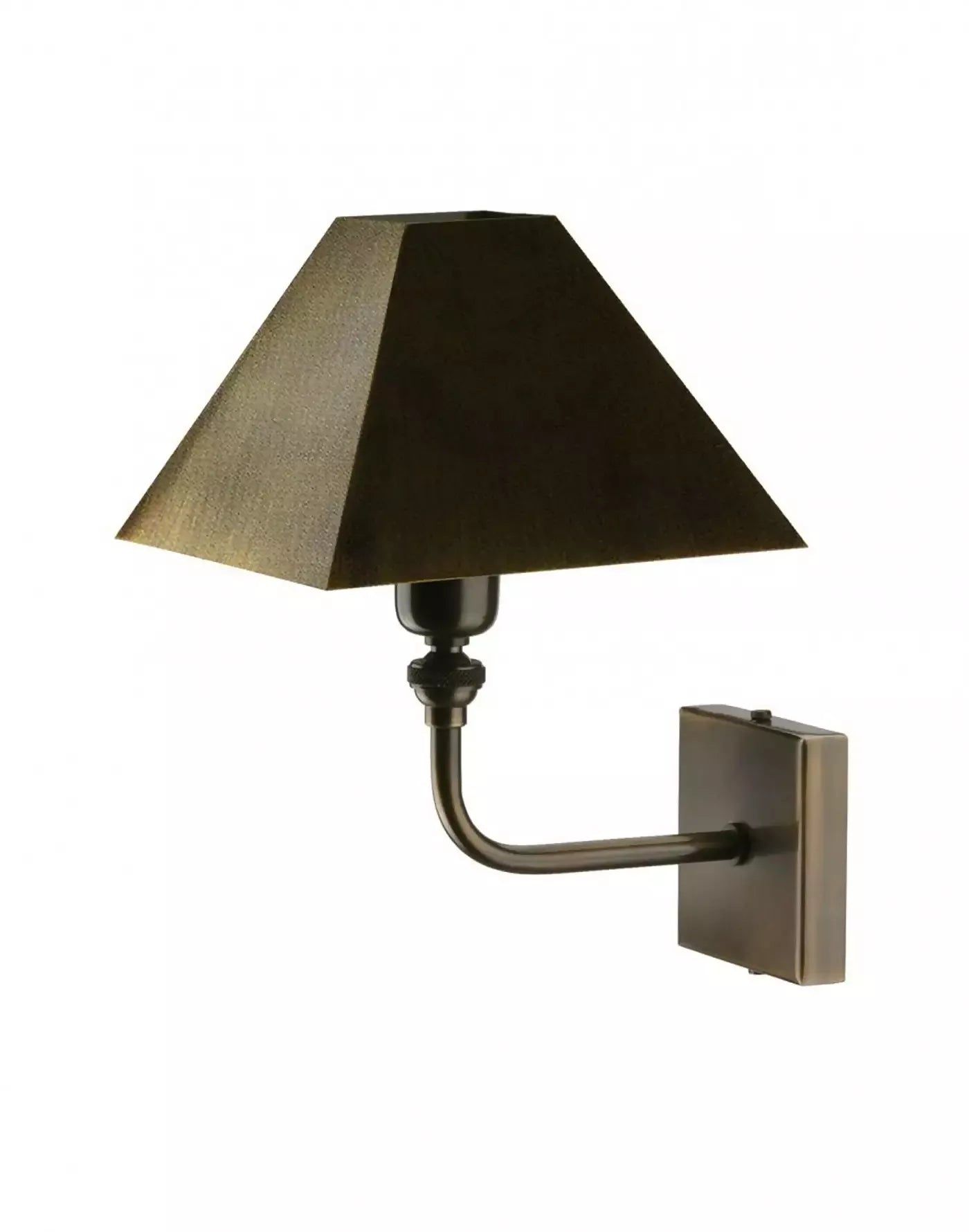 THE PYRAMID WALL SCONCE IN BRONZE FINISH BY ANDREW KORNAT