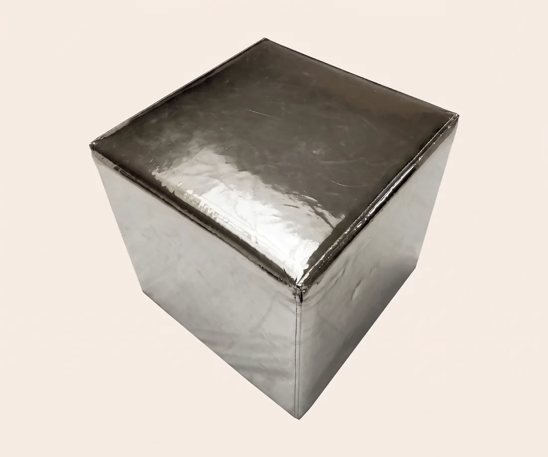 DISCO FOOTSTOOL, CHROME BY CERAUDO