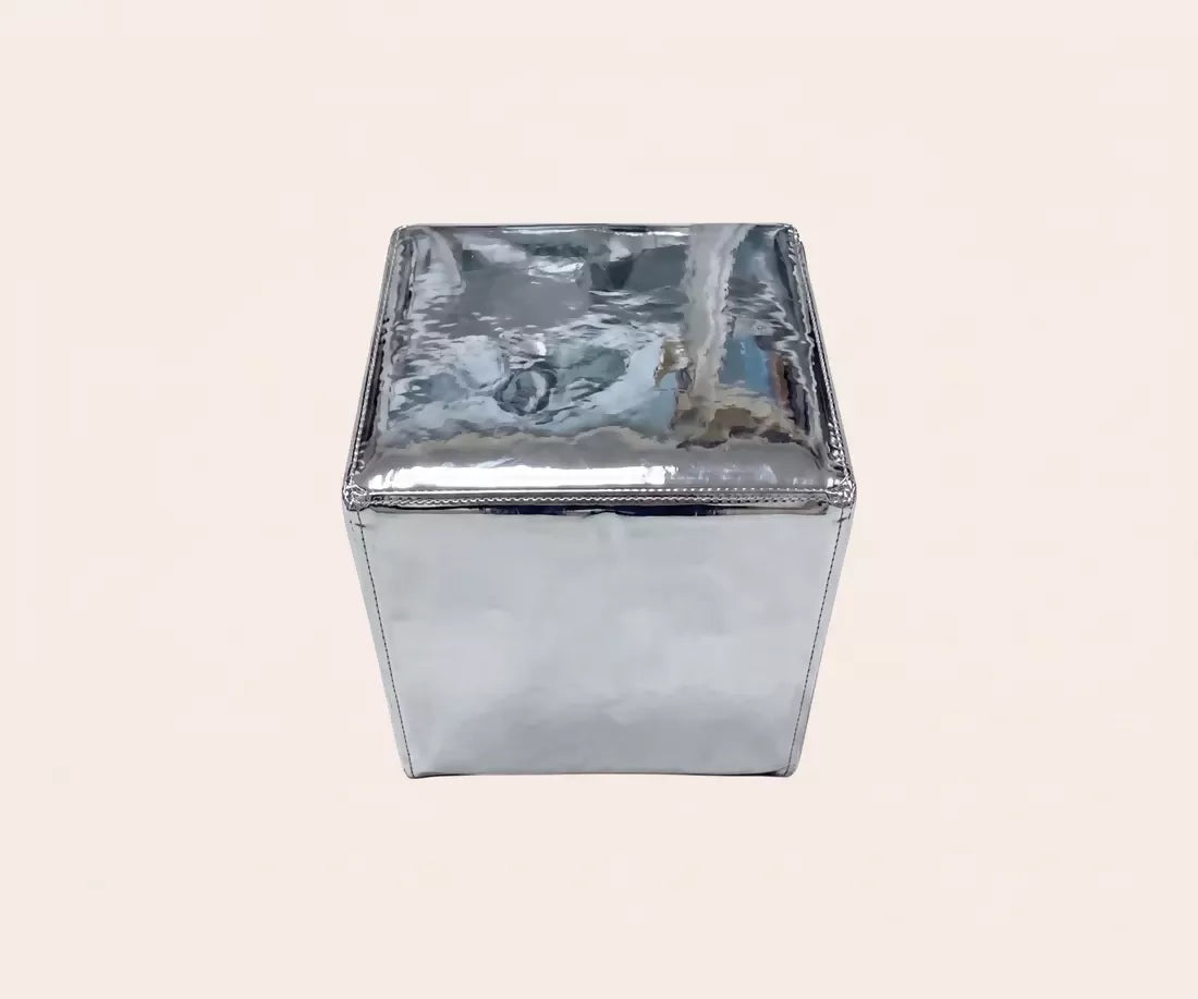 DISCO FOOTSTOOL, CHROME BY CERAUDO