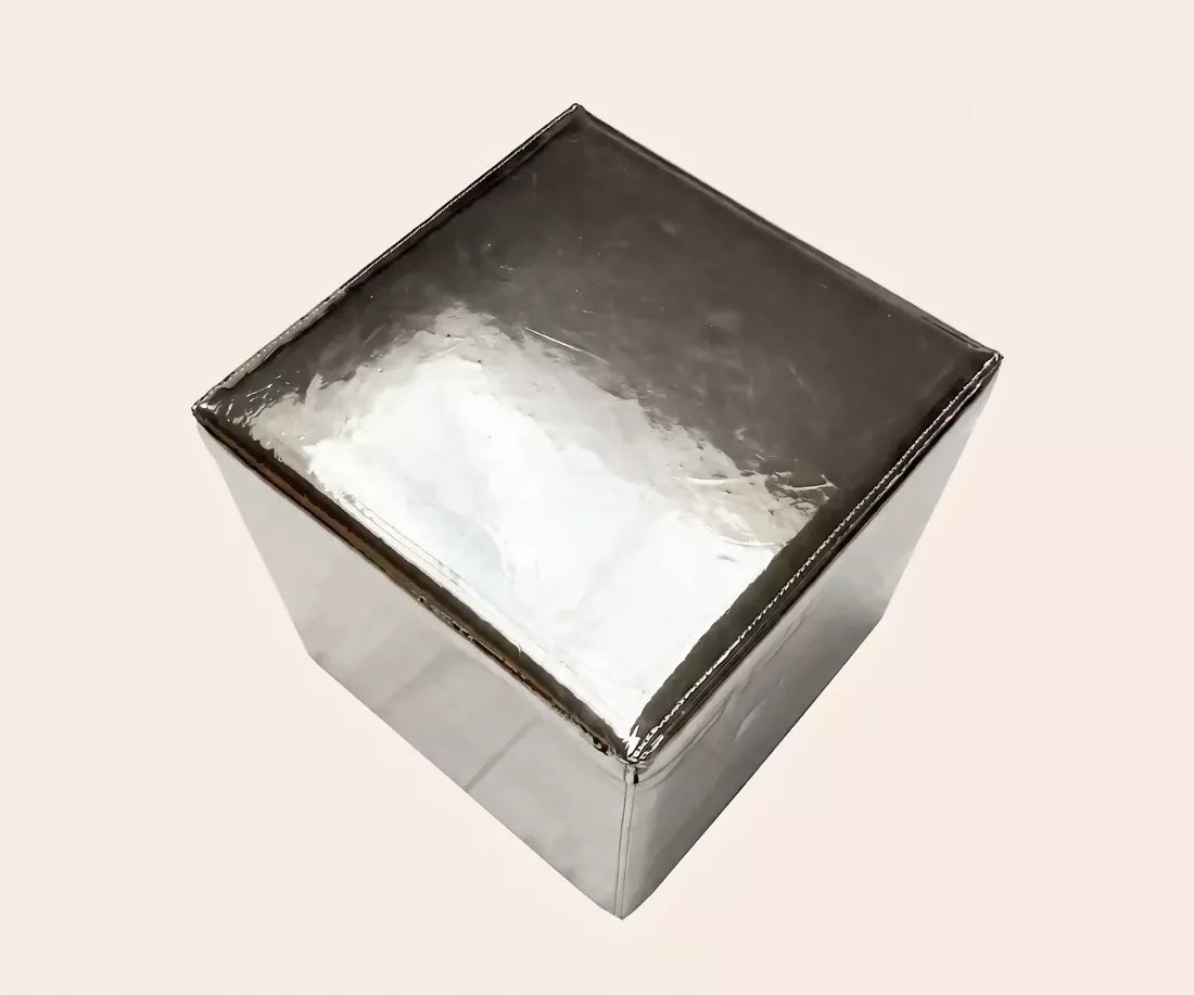 DISCO FOOTSTOOL, CHROME BY CERAUDO