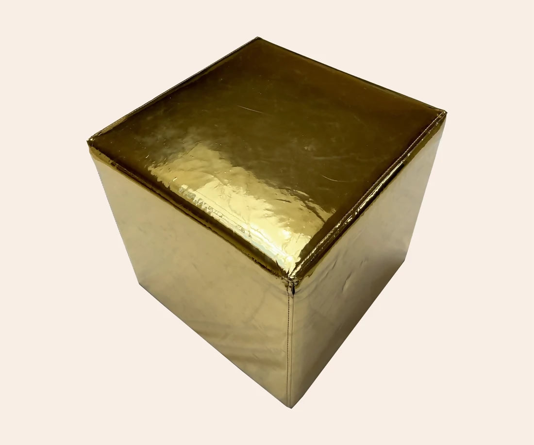 DISCO FOOTSTOOL, GOLD BY CERAUDO