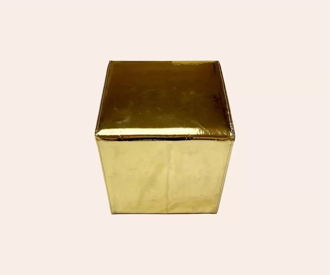 DISCO FOOTSTOOL, GOLD BY CERAUDO