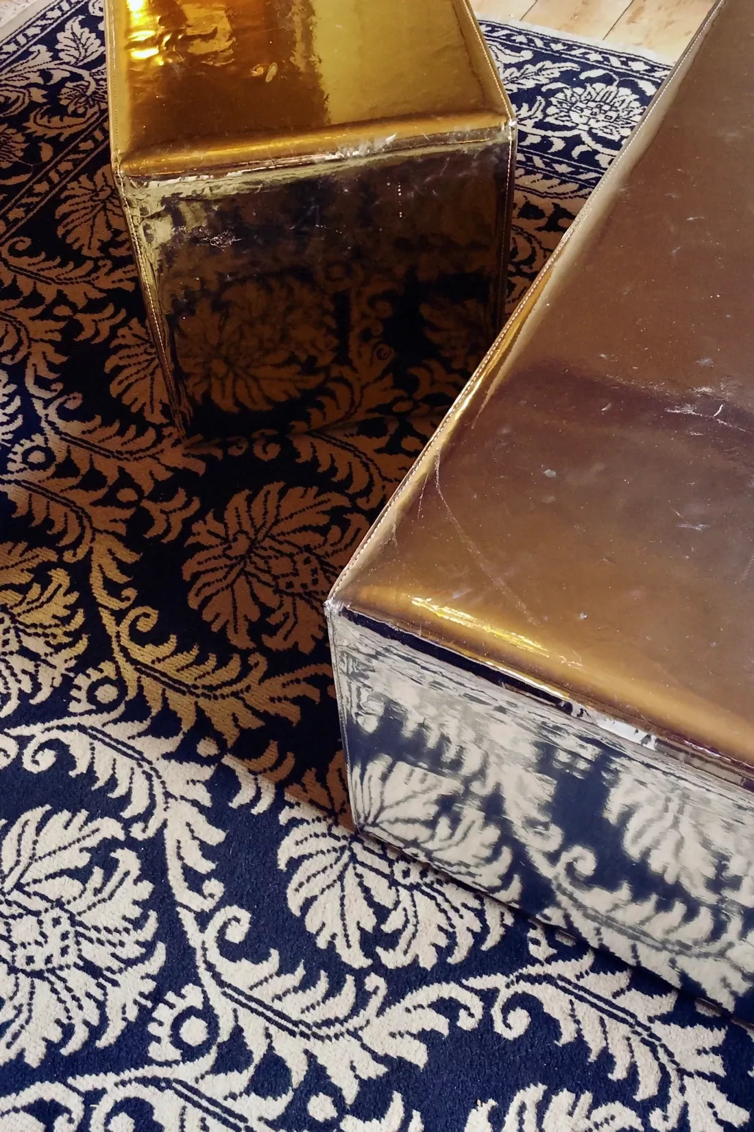 DISCO OTTOMAN, GOLD BY CERAUDO