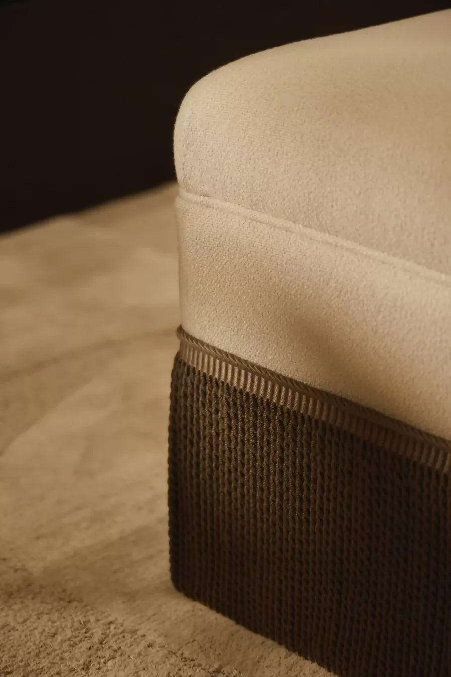 THE BRIDSTOW OTTOMAN BY COLLECTION SEVEN