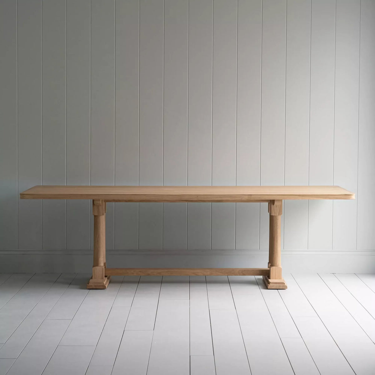 TUCK IN RECTANGULAR DINING TABLE IN OAK BY NICOLA HARDING – SALON