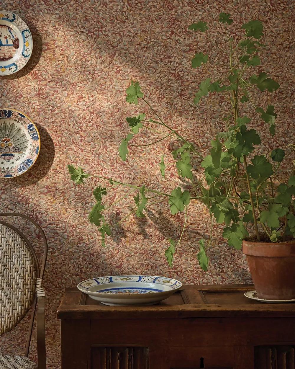 MARBLE TERRACOTTA WALLPAPER BY THE KENSINGTON PAPERIE