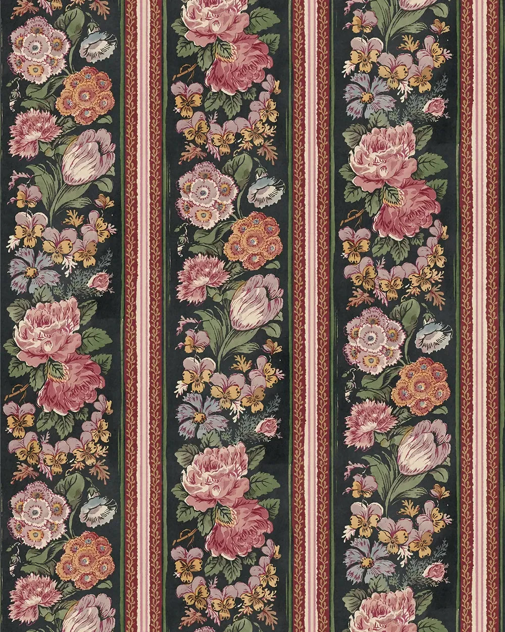GERTRUDE EBONY WALLPAPER BY THE KENSINGTON PAPERIE