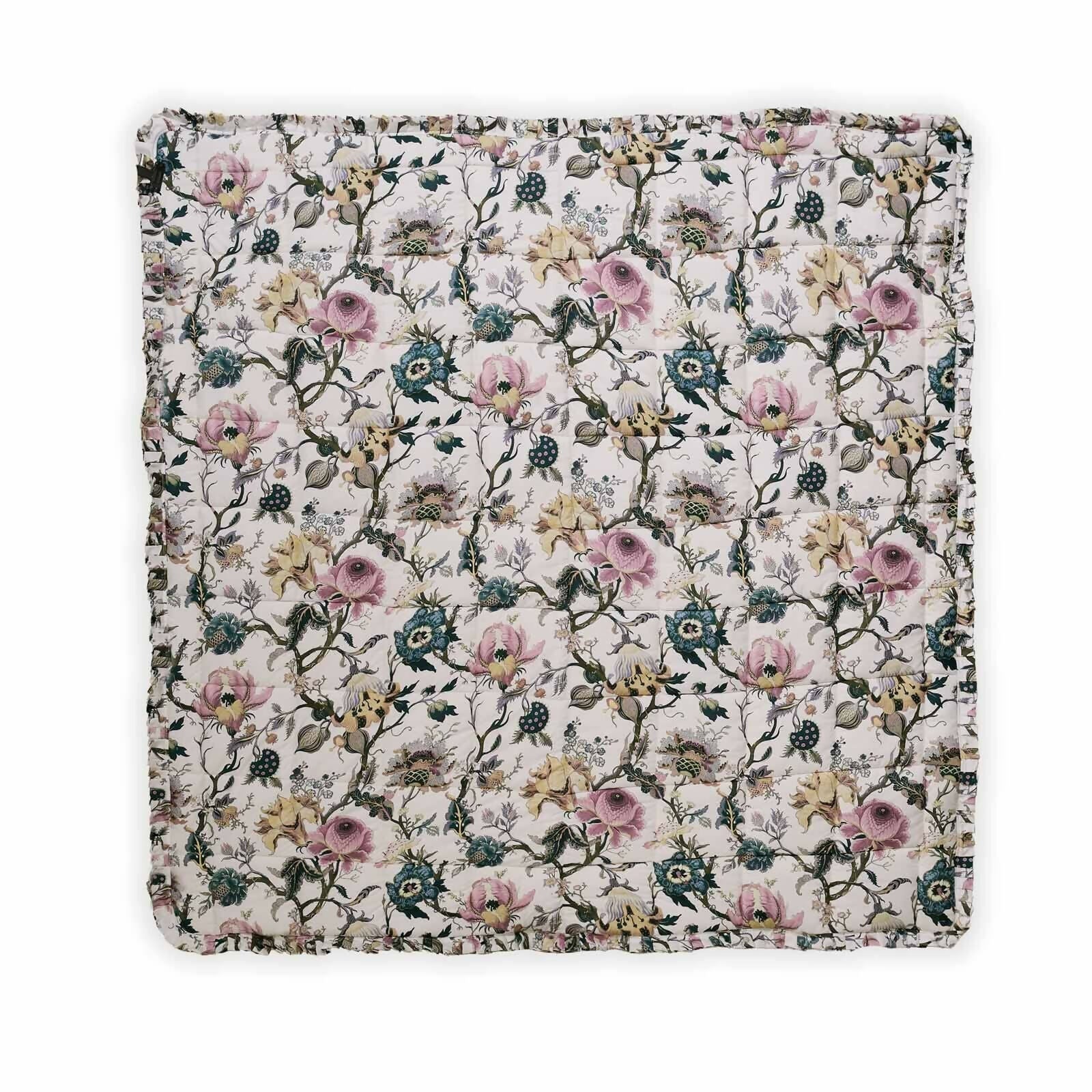 Floral patterned fabric on a white background,available to buy from the-salon.com. SALON curates the finest unique handmade pieces from the interior industry's best makers and brands. Shop luxury furniture, lighting, rugs, art, antiques and vintage pieces and accessories from SALON interior designed rooms. 