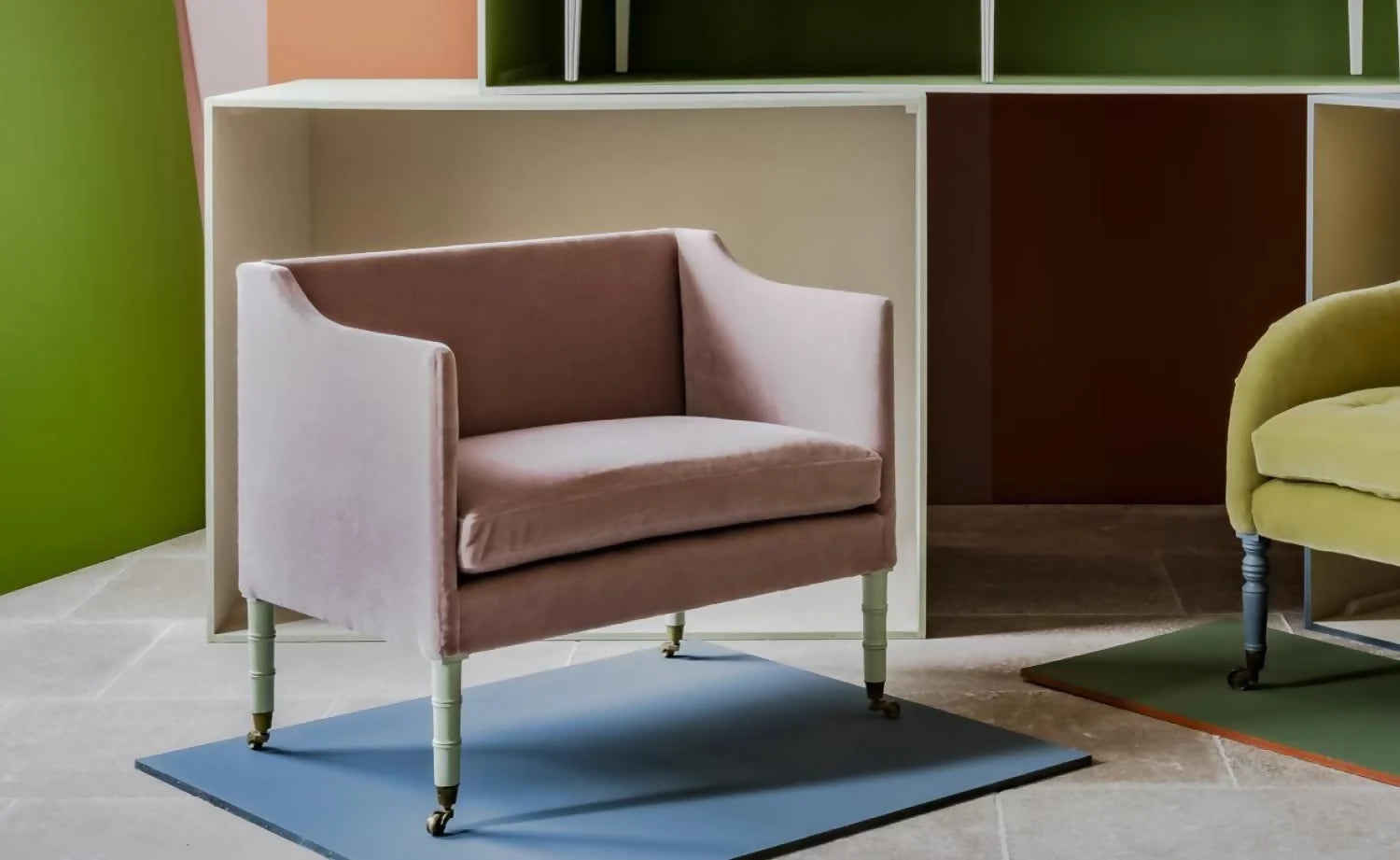 BRIGHTON ARMCHAIR WITH PAINTED LEGS BY LORFORDS CONTEMPORARY