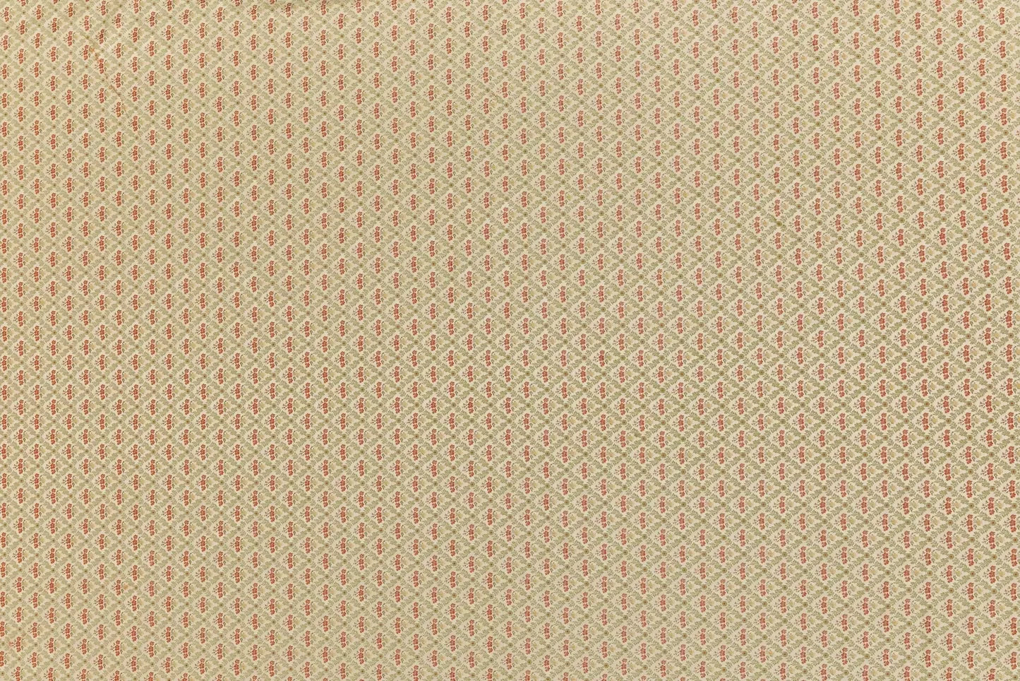 A textile fabric with a jacquard weave pattern featuring vibrant red poppies in a scallop shell vase, surrounded by foliage arranged in a trellis style,  available  to buy on the-salon.com. SALON curates the finest , unique, handmade pieces from the interior industry's best makers and brands. Shop luxury furniture, lighting, rugs, art, antiques and vintage pieces and accessories from SALON interior designed rooms.