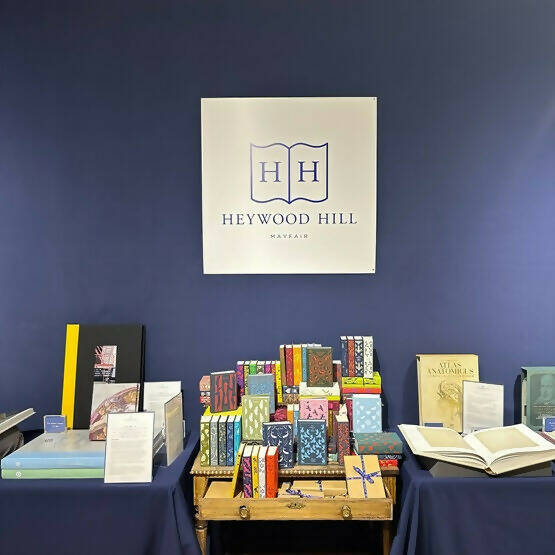 A collection of clothbound hardcover books with colorful covers, featuring a variety of classic novel designs,  available  to buy on the-salon.com. SALON curates the finest , unique, handmade pieces from the interior industry's best makers and brands. Shop luxury furniture, lighting, rugs, art, antiques and vintage pieces and accessories from SALON interior designed rooms.