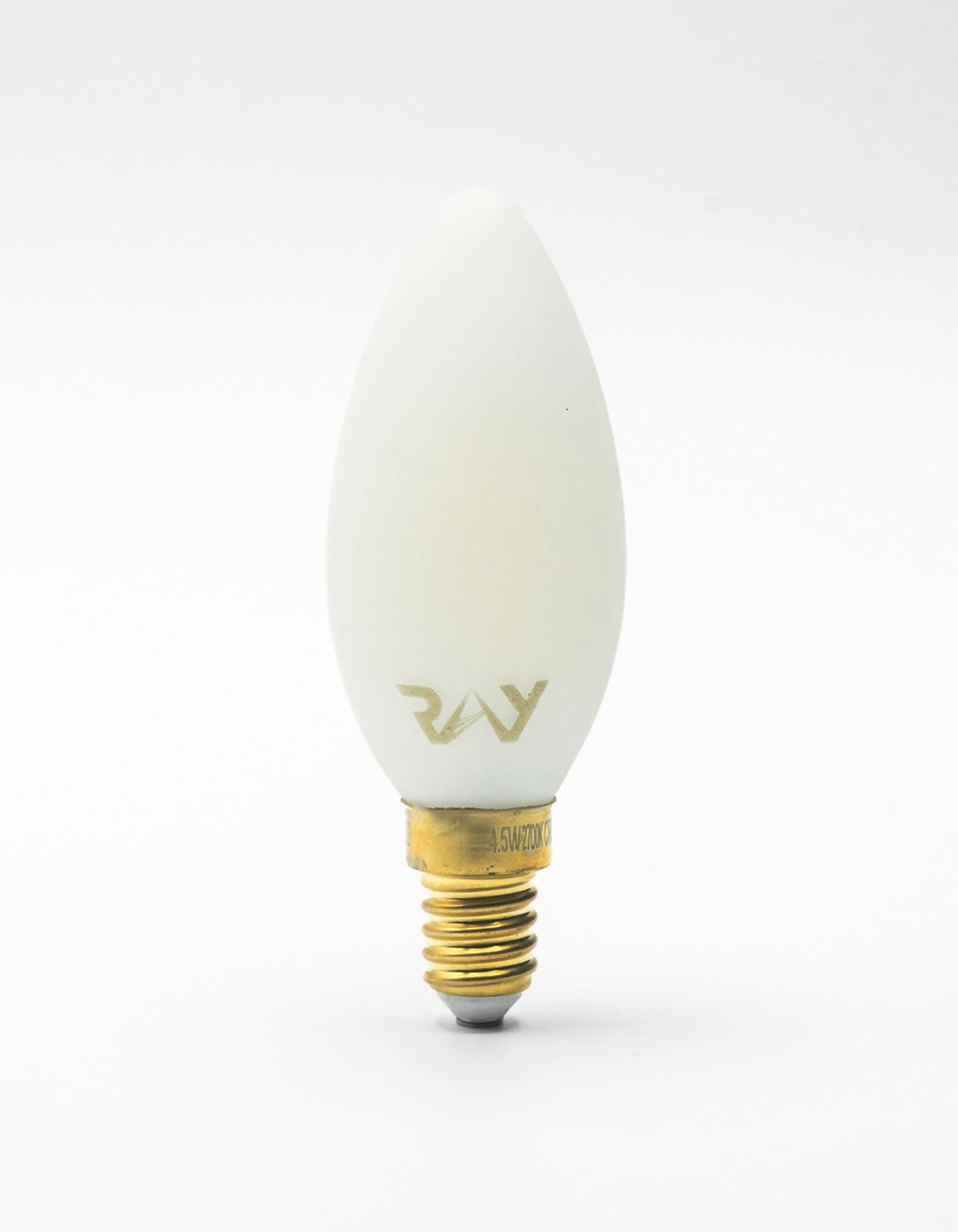 RAY C35 E14 PURE WHITE GLASS
