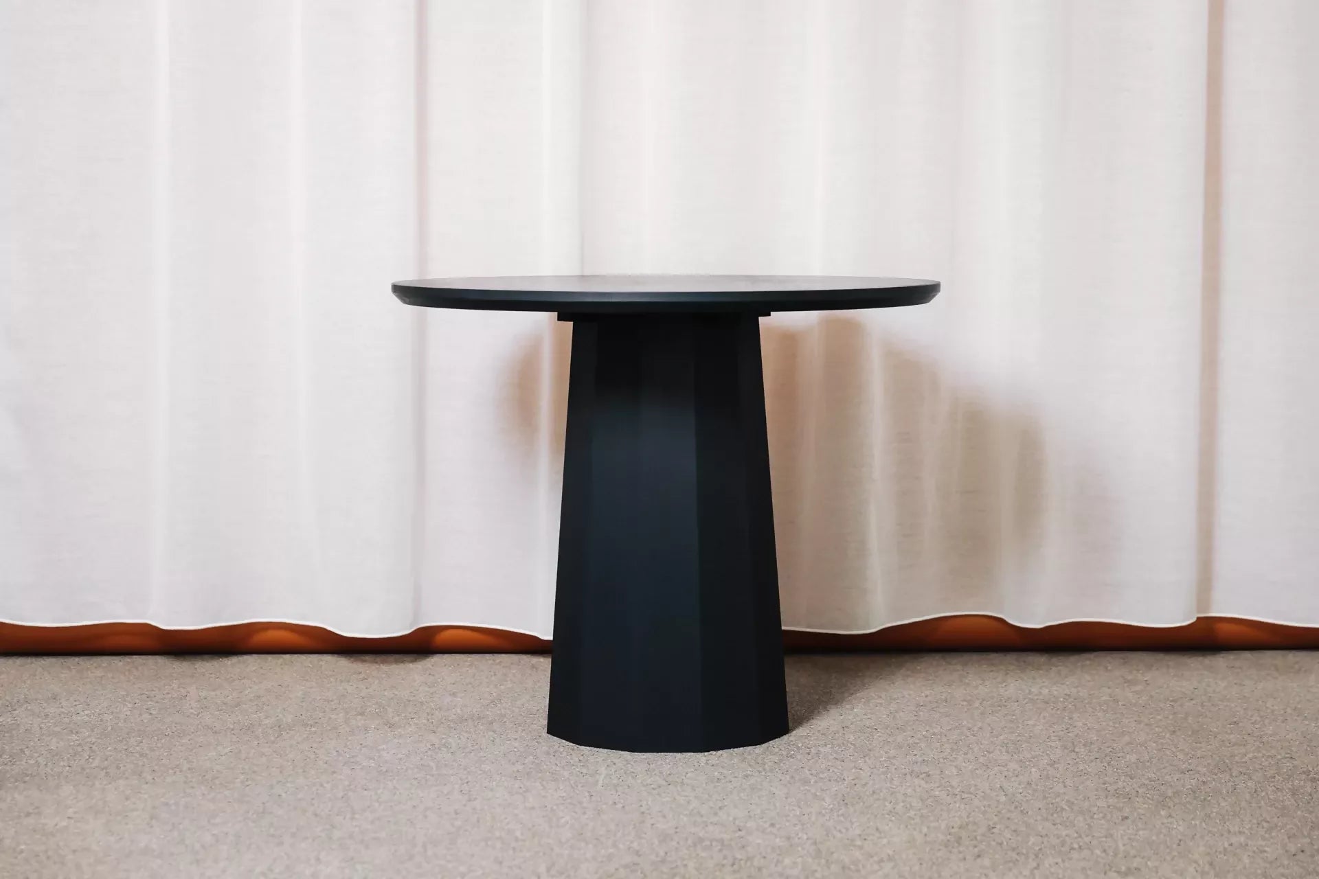 POLYGON PEDESTAL DINING TABLE BY GALVIN BROTHERS