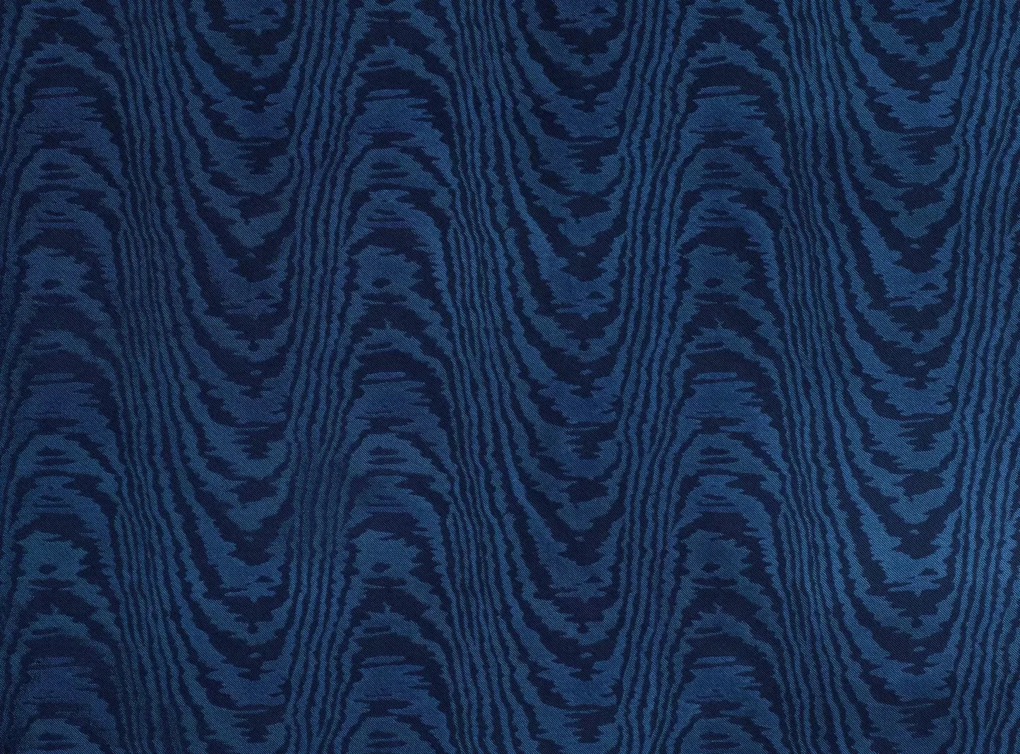Blue moiré pattern fabric, available  to buy on the-salon.com. SALON curates the finest , unique, handmade pieces from the interior industry's best makers and brands. Shop luxury furniture, lighting, rugs, art, antiques and vintage pieces and accessories from SALON interior designed rooms.